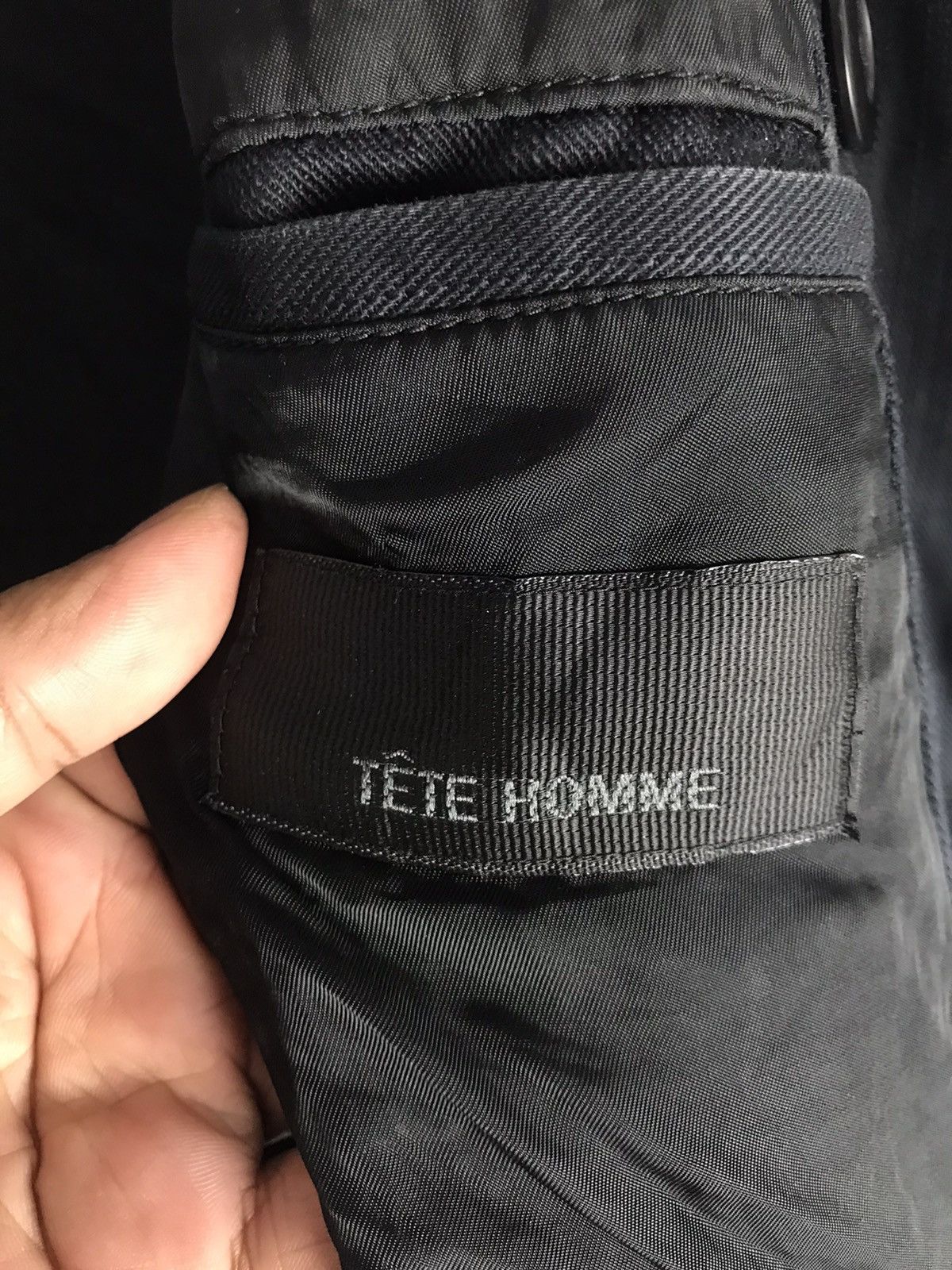 Issey Miyake × Japanese Brand × Tete Homme 🇯🇵Vintage Tete Homme Double Breasted Coat Jacket Size M / US 6-8 / IT 42-44 - 7 Thumbnail