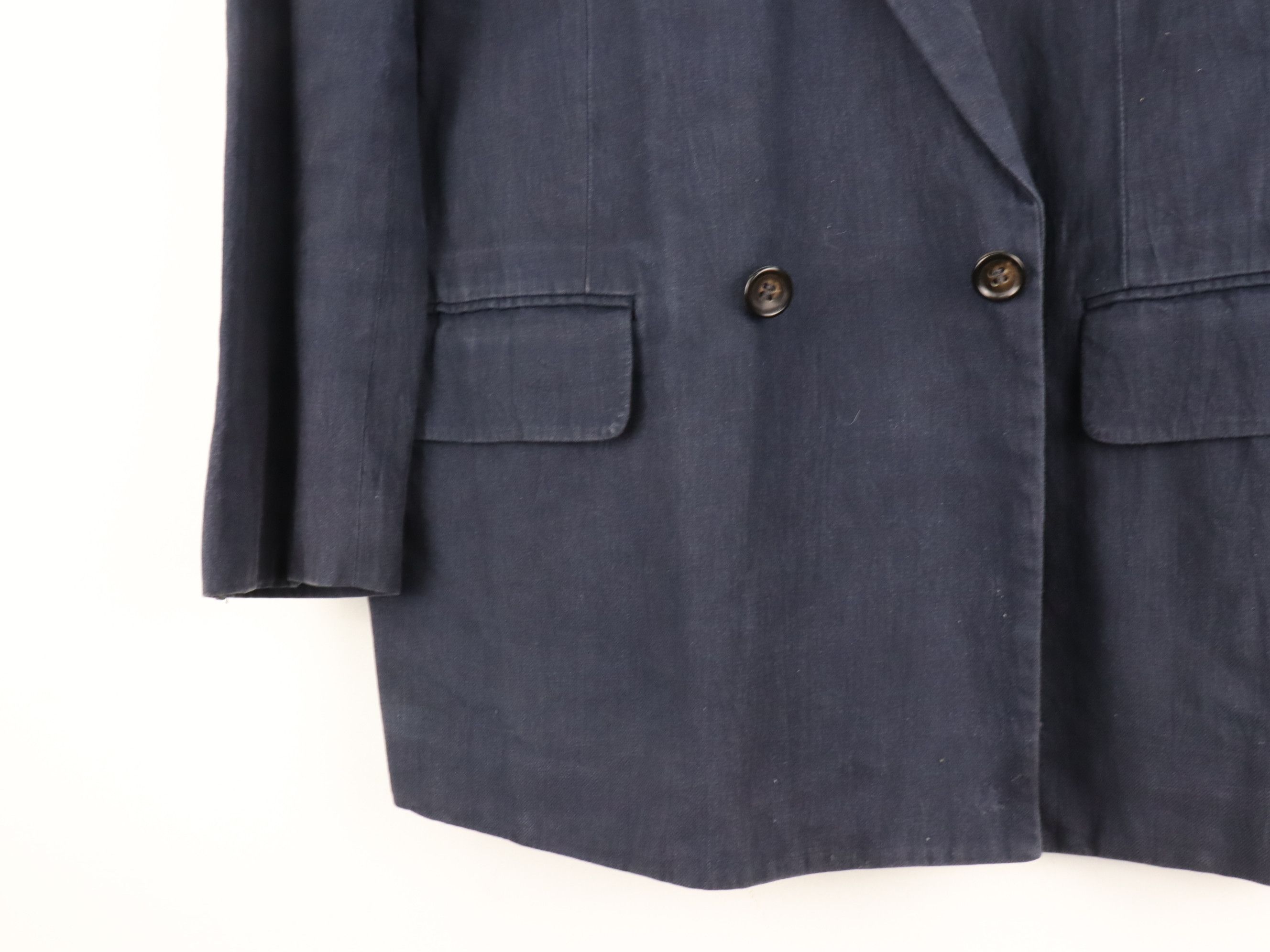 Comme des Garcons Vintage 80s CDG Homme Navy Coat Jacket Size US M / EU 48-50 / 2 - 12 Thumbnail