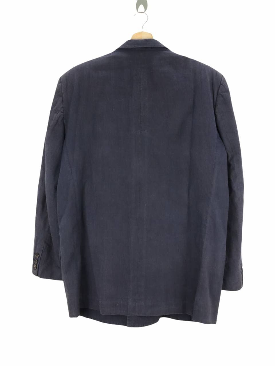 Comme des Garcons Vintage 80s CDG Homme Navy Coat Jacket Size US M / EU 48-50 / 2 - 2 Thumbnail