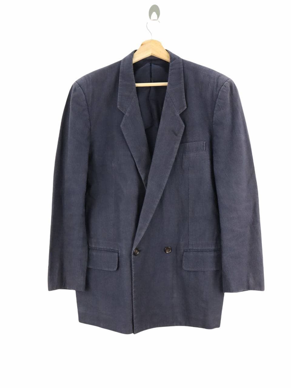 Comme des Garcons Vintage 80s CDG Homme Navy Coat Jacket Size US M / EU 48-50 / 2 - 3 Thumbnail