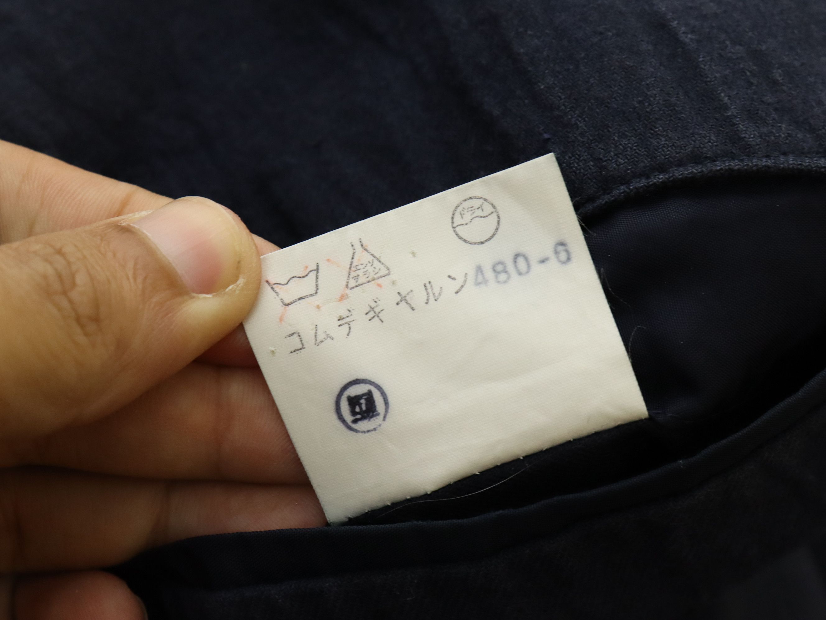 Comme des Garcons Vintage 80s CDG Homme Navy Coat Jacket Size US M / EU 48-50 / 2 - 17 Thumbnail