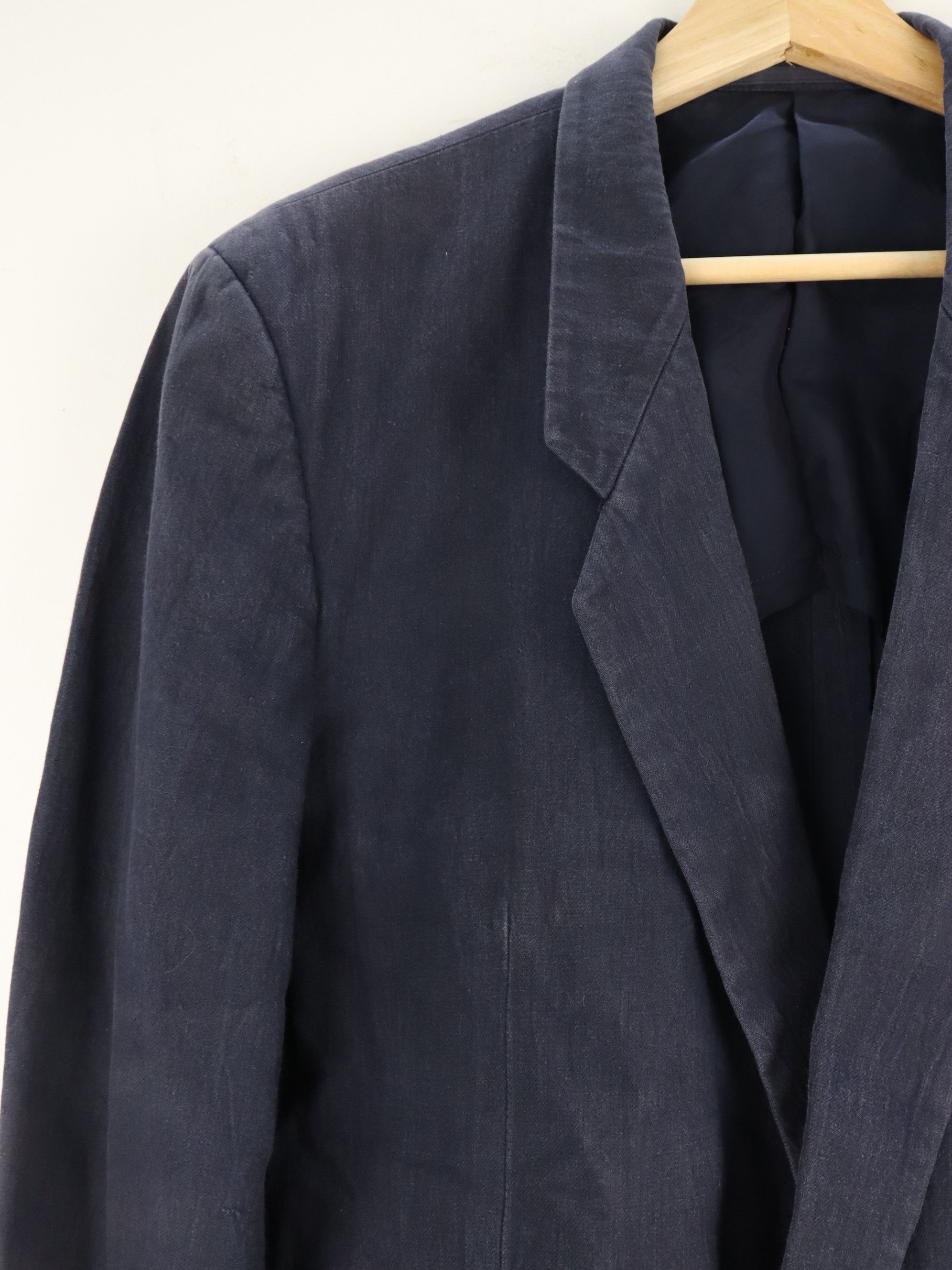 Comme des Garcons Vintage 80s CDG Homme Navy Coat Jacket Size US M / EU 48-50 / 2 - 7 Thumbnail