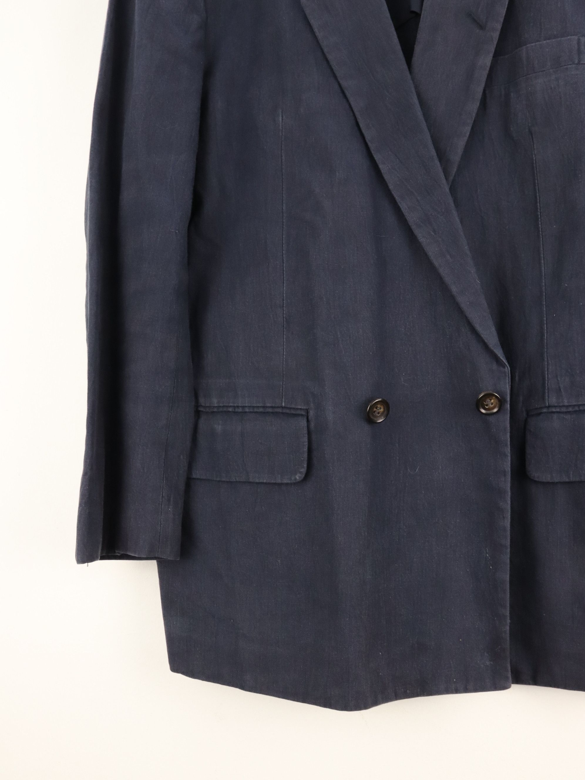 Comme des Garcons Vintage 80s CDG Homme Navy Coat Jacket Size US M / EU 48-50 / 2 - 13 Thumbnail