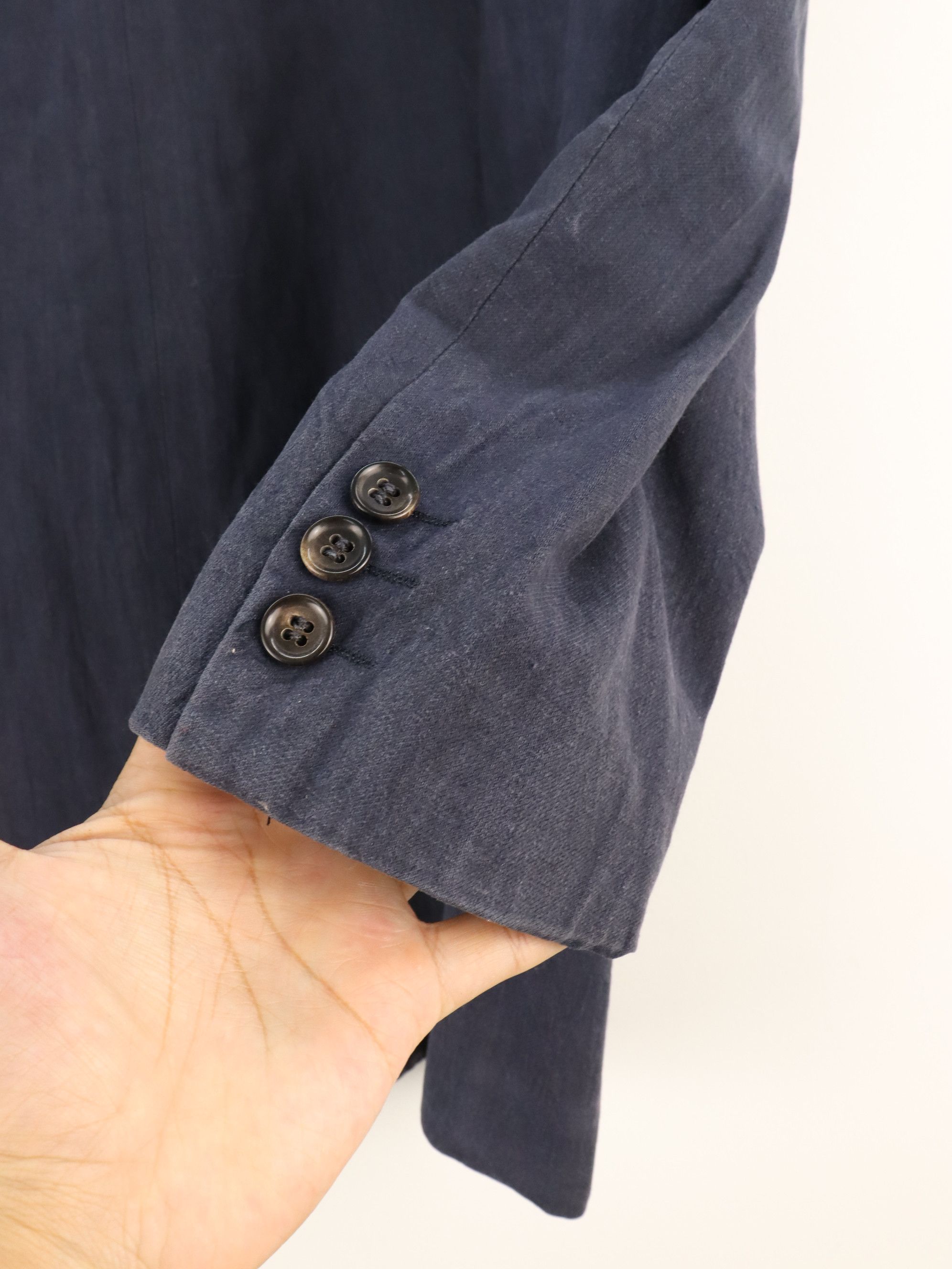 Comme des Garcons Vintage 80s CDG Homme Navy Coat Jacket Size US M / EU 48-50 / 2 - 11 Thumbnail