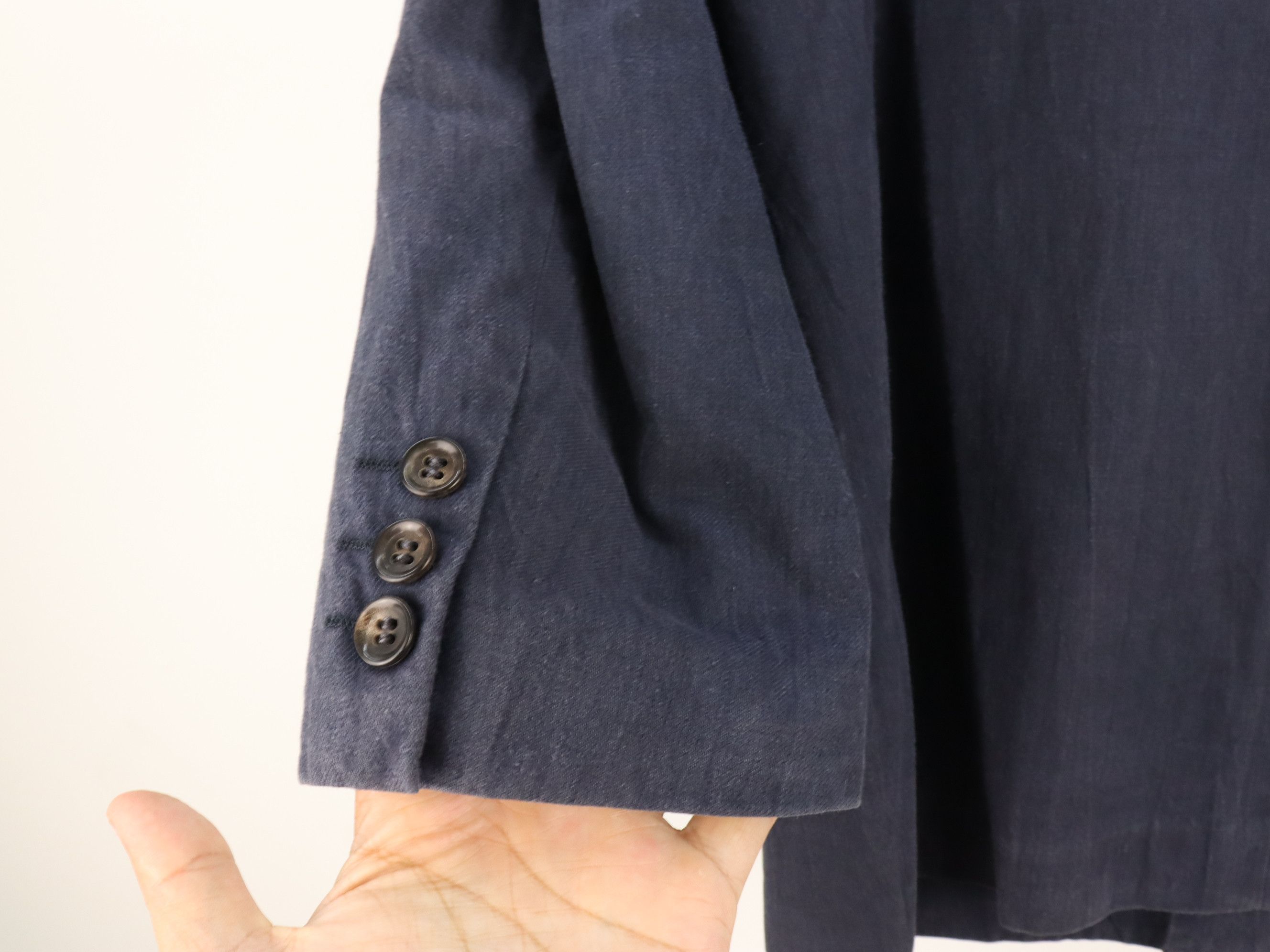 Comme des Garcons Vintage 80s CDG Homme Navy Coat Jacket Size US M / EU 48-50 / 2 - 10 Thumbnail