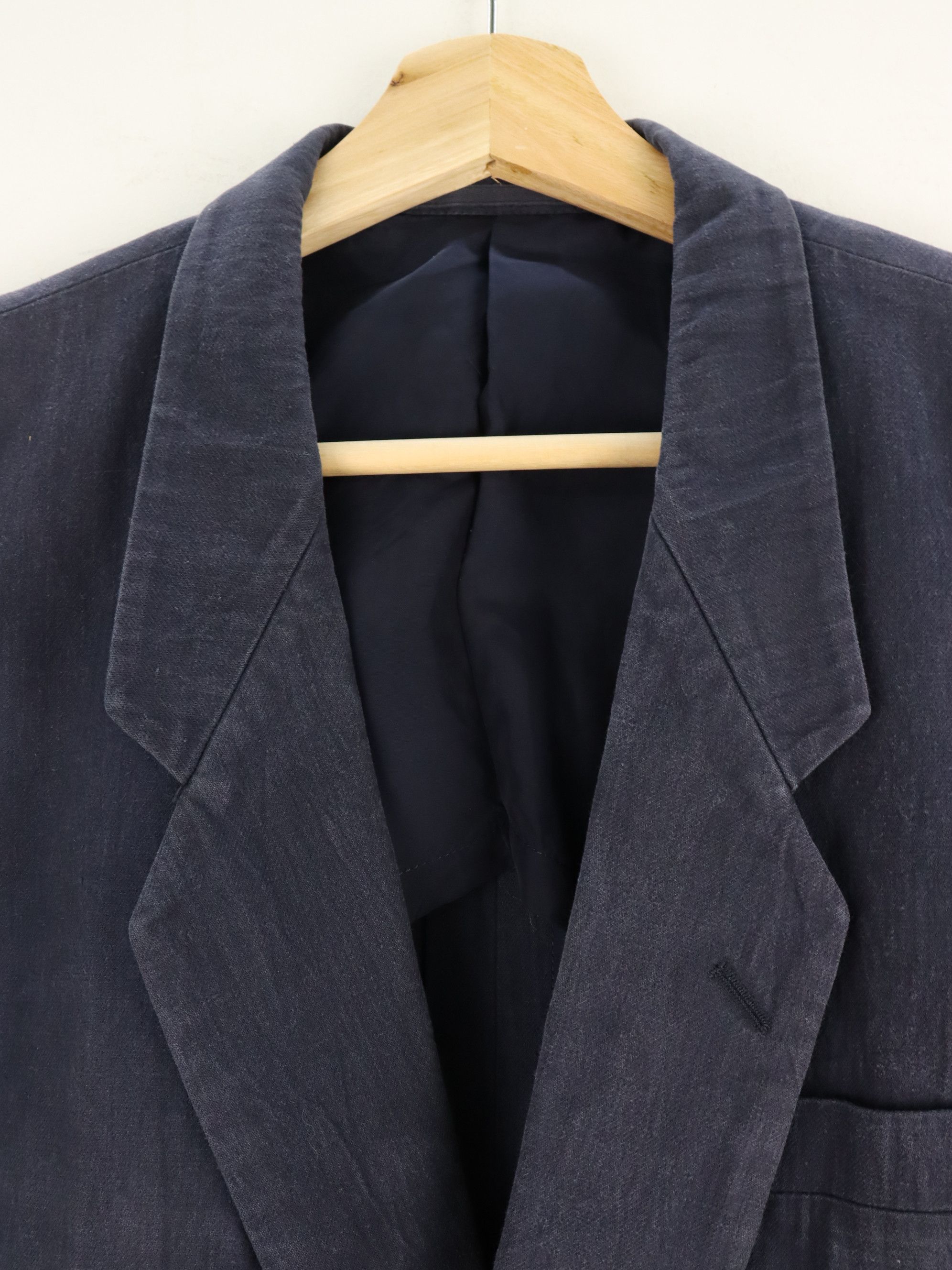 Comme des Garcons Vintage 80s CDG Homme Navy Coat Jacket Size US M / EU 48-50 / 2 - 8 Thumbnail