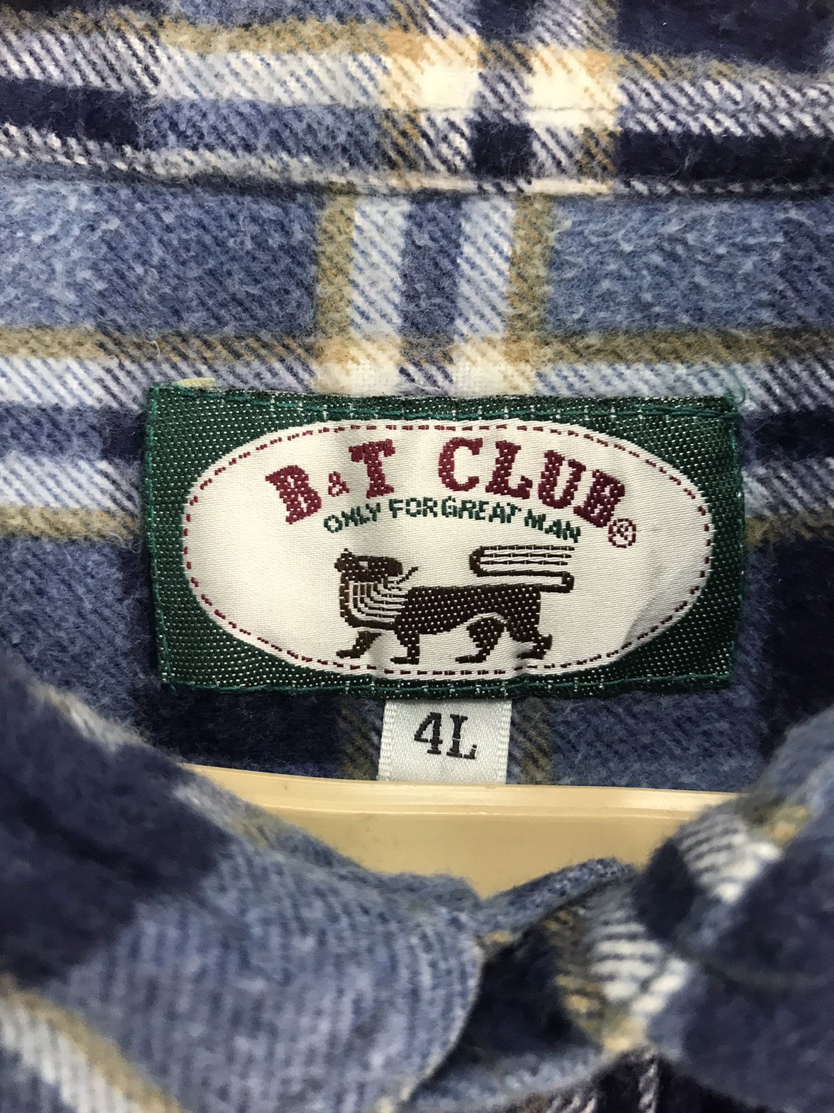 Japanese Brand × Vintage Vintage button up flannel single pocket by B.T club Size US XL / EU 56 / 4 - 3 Thumbnail