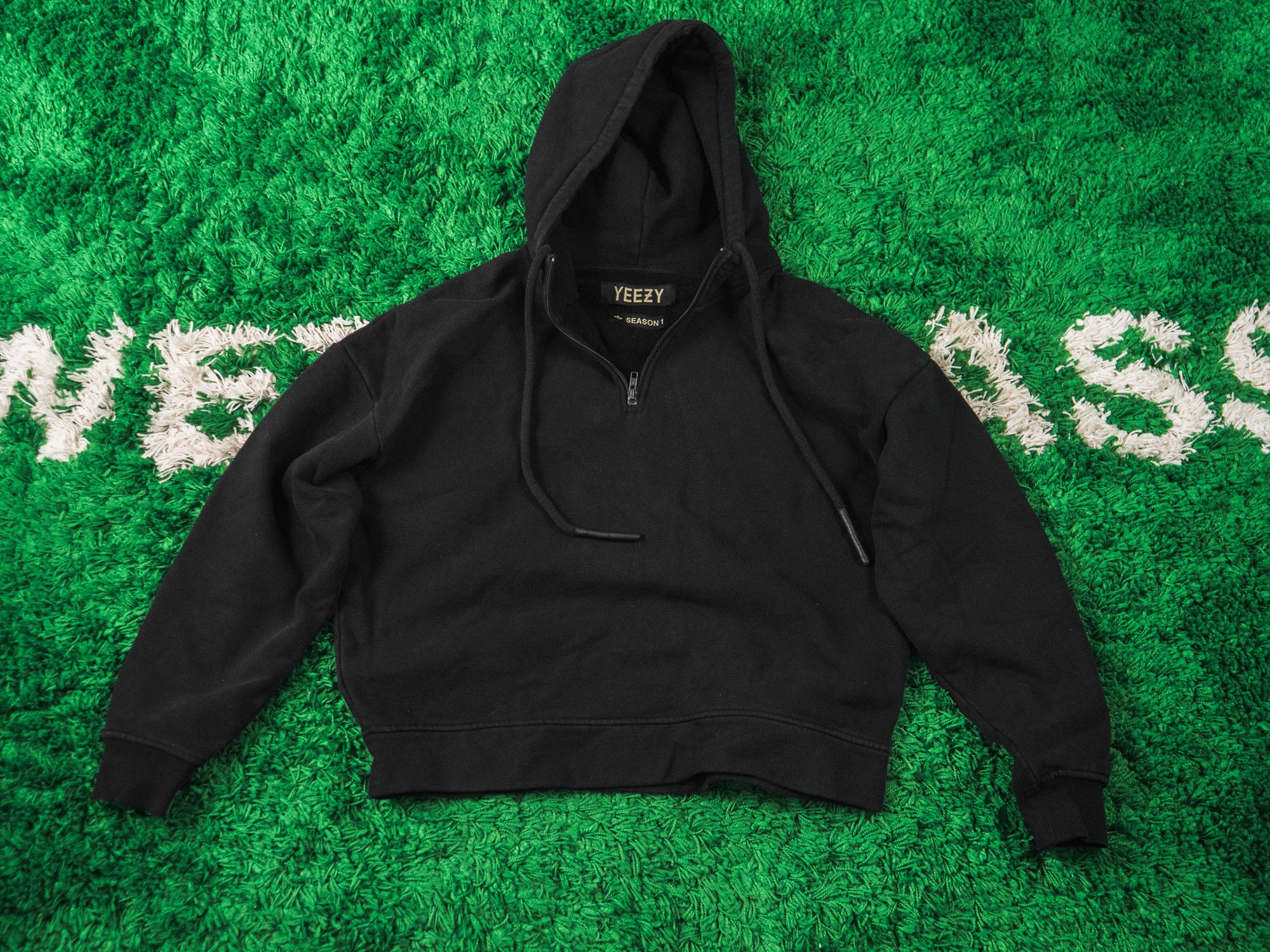 Yeezy YEEZY SEAOSN 1 HALF ZIP HOODY BASIC HOODIE Caviar Adidas Size US L / EU 52-54 / 3 - 12 Thumbnail