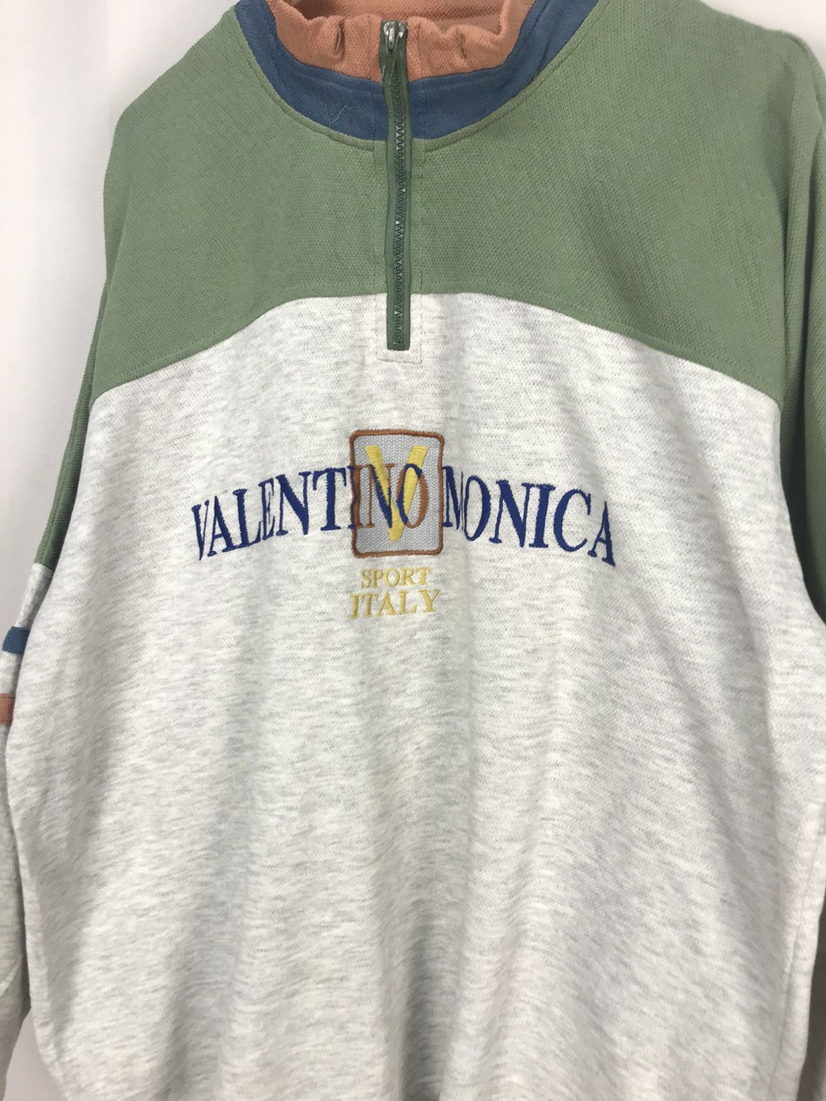Japanese Brand × Vintage Vintage Valentino monica spellout half zipper sweatshirt Size US XL / EU 56 / 4 - 3 Thumbnail