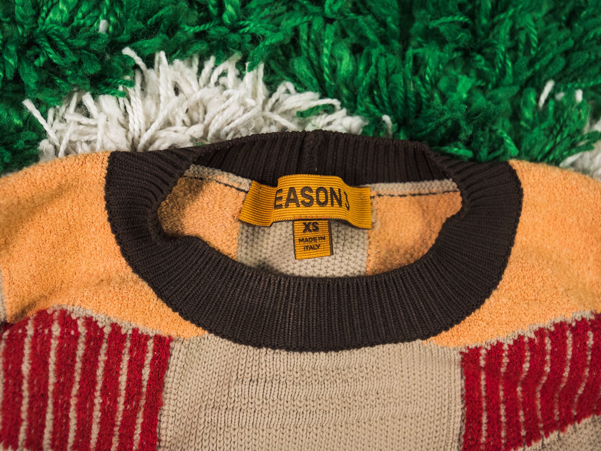 Yeezy Season YEEZY Season 3 - Sock Knit Graphic Crop Top Knitted Size XS / US 0-2 / IT 36-38 - 4 Thumbnail