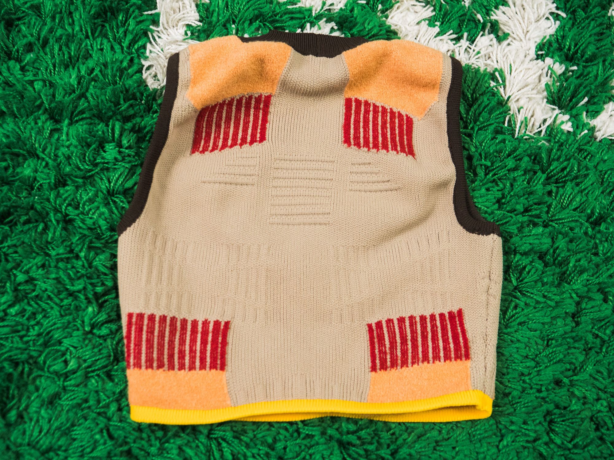 Yeezy YEEZY Season 3 - Sock Knit Graphic Crop Top Knitted Size XS / US 0-2 / IT 36-38 - 10 Thumbnail