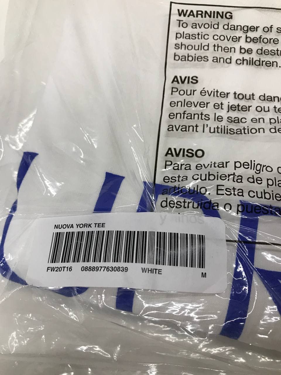 Supreme Supreme Nuova York Tee Size US M / EU 48-50 / 2 - 4 Thumbnail