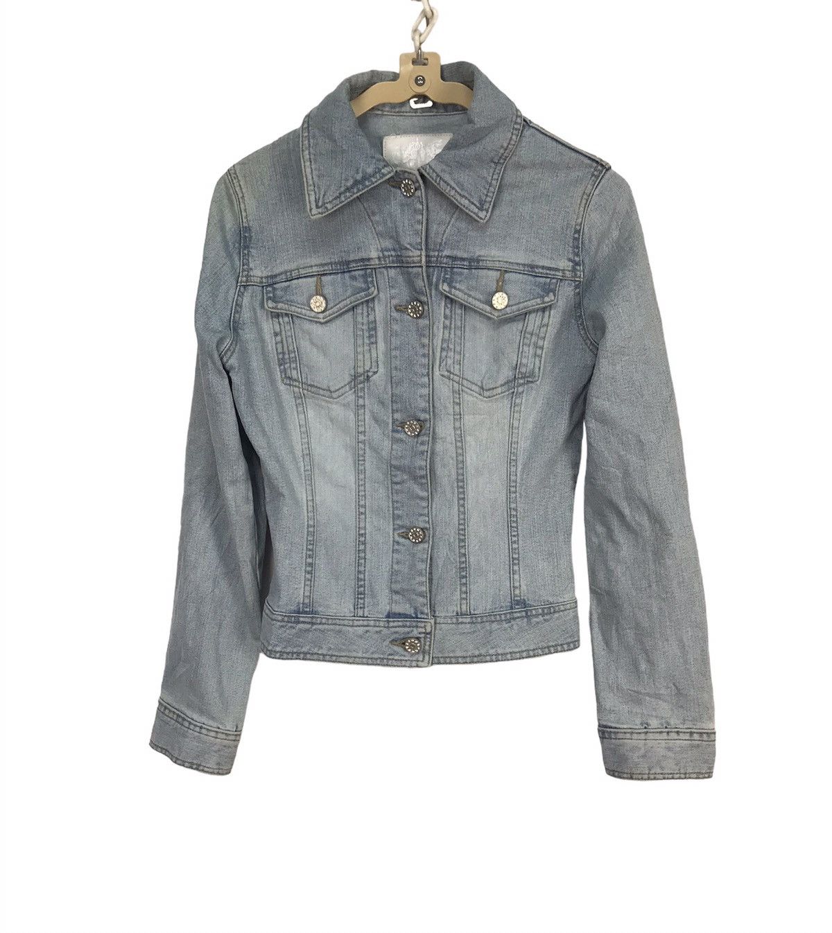 Japanese Brand Cecil mcbee button up distressed denim jacket Size XS / US 0-2 / IT 36-38 - 1 Thumbnail