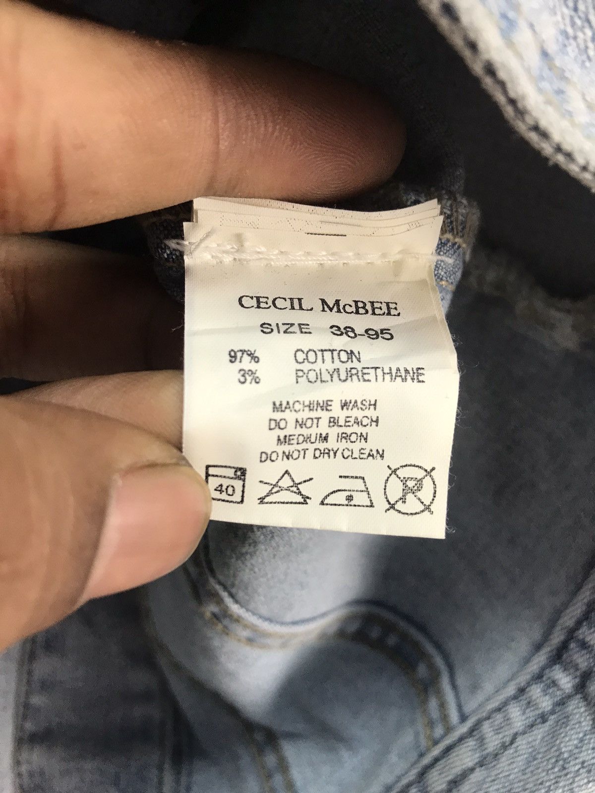 Japanese Brand Cecil mcbee button up distressed denim jacket Size XS / US 0-2 / IT 36-38 - 5 Thumbnail