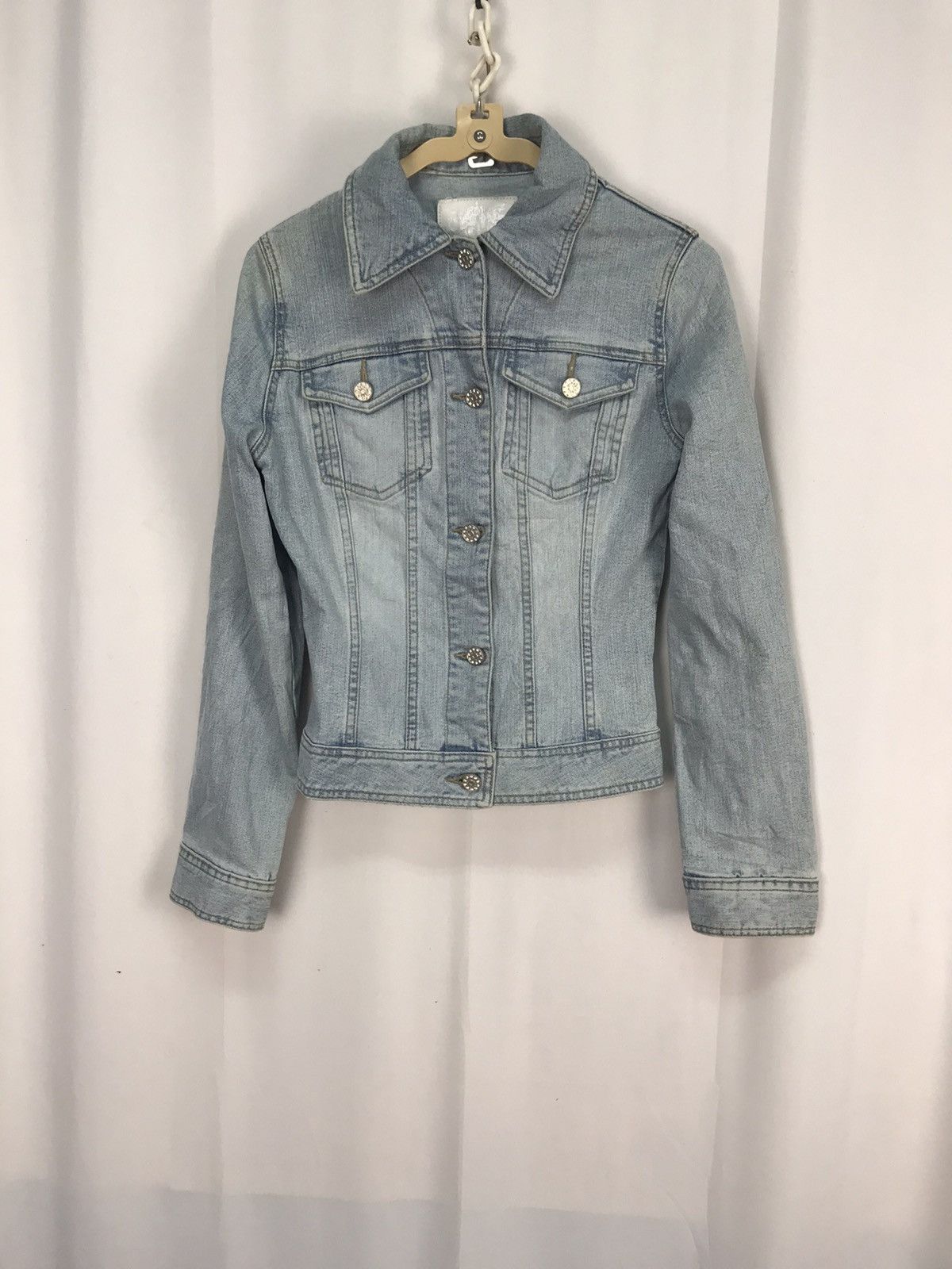 Japanese Brand Cecil mcbee button up distressed denim jacket Size XS / US 0-2 / IT 36-38 - 8 Thumbnail