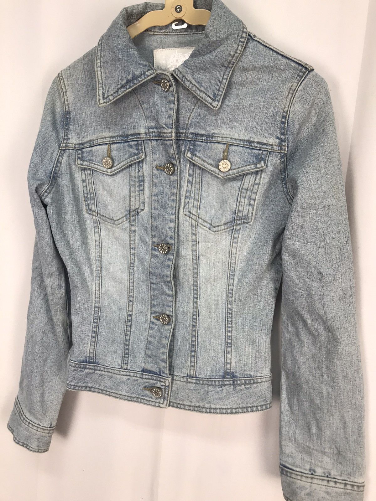 Japanese Brand Cecil mcbee button up distressed denim jacket Size XS / US 0-2 / IT 36-38 - 3 Thumbnail