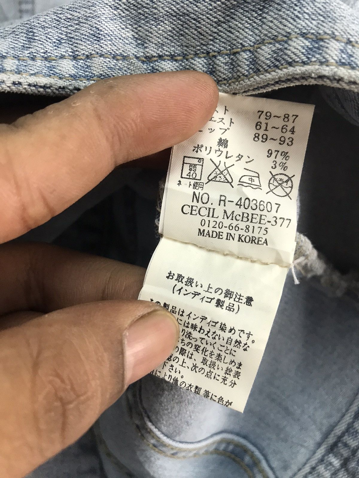 Japanese Brand Cecil mcbee button up distressed denim jacket Size XS / US 0-2 / IT 36-38 - 6 Thumbnail