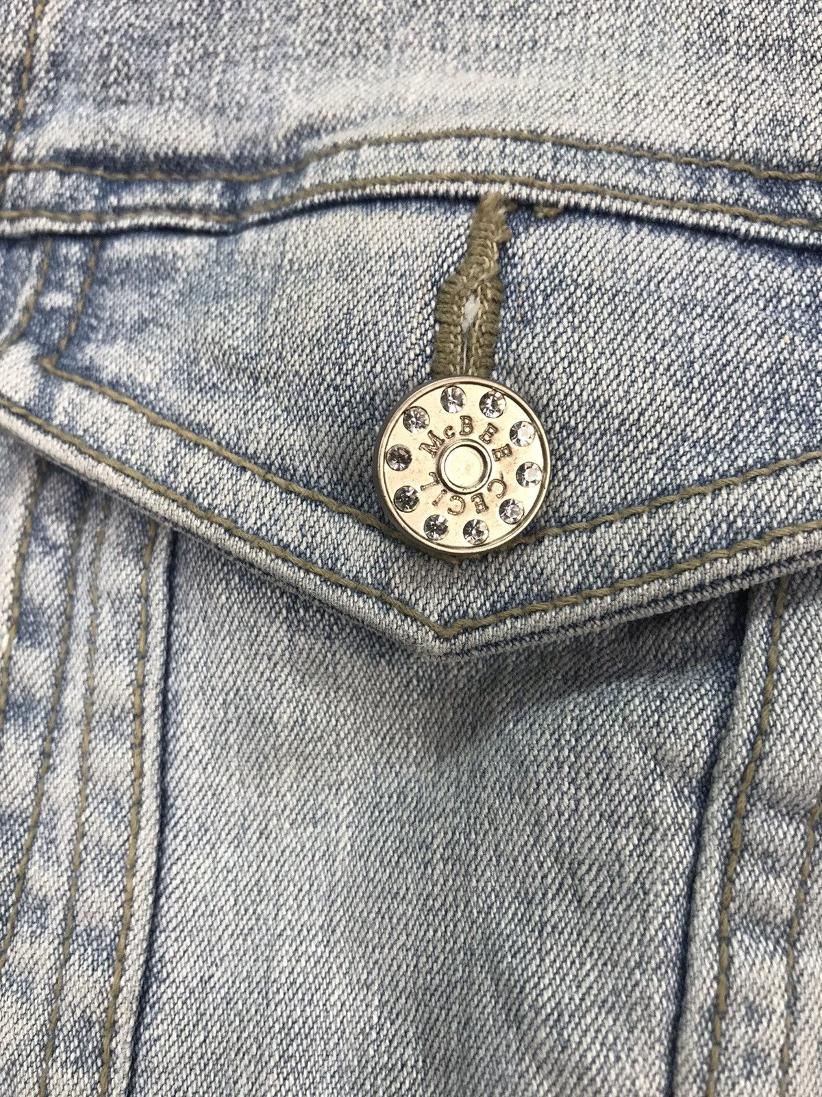 Japanese Brand Cecil mcbee button up distressed denim jacket Size XS / US 0-2 / IT 36-38 - 7 Thumbnail