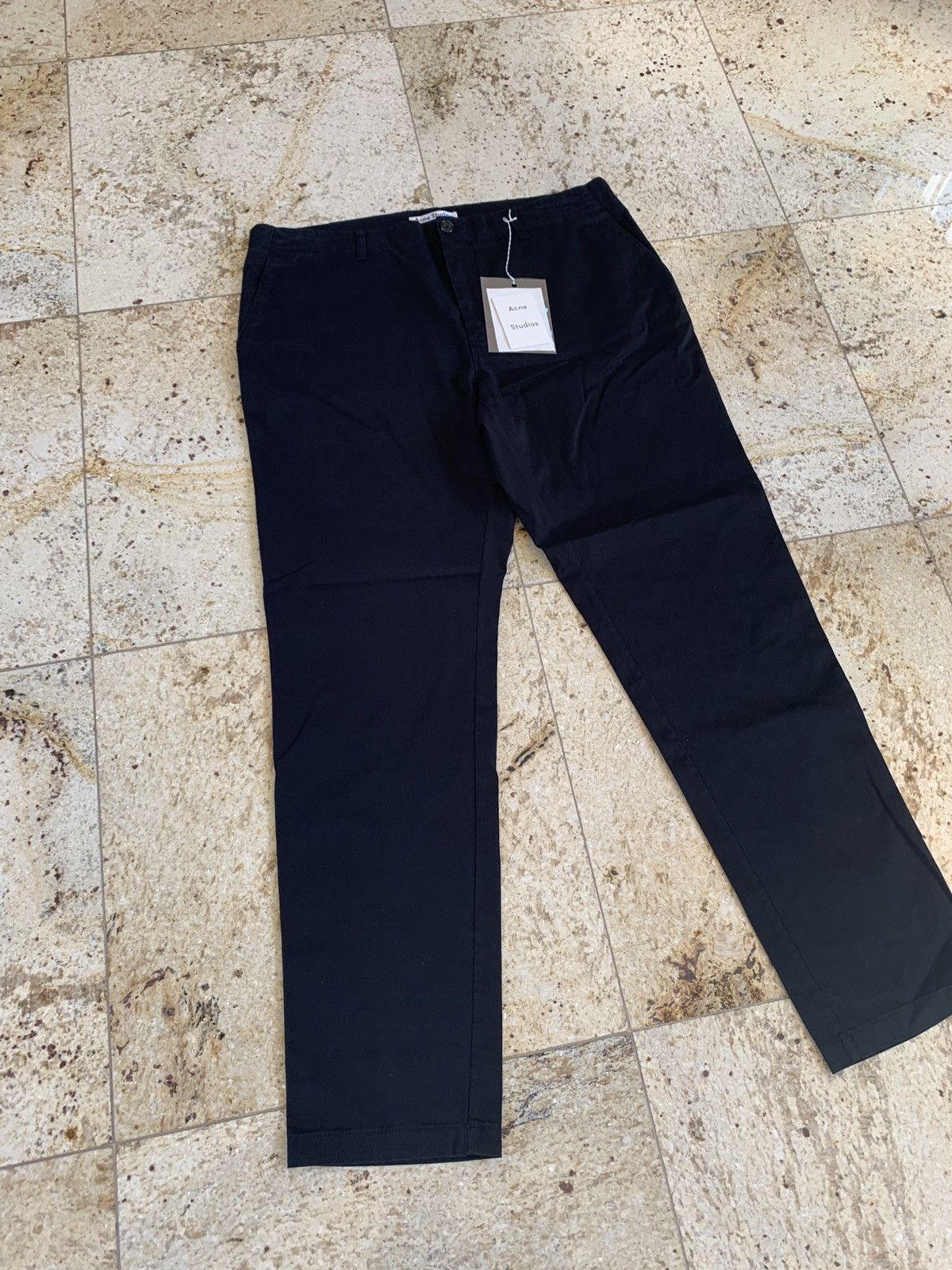 Acne Studios Ayan Satin Pants in Navy Size US 38 / EU 54 - 3 Thumbnail