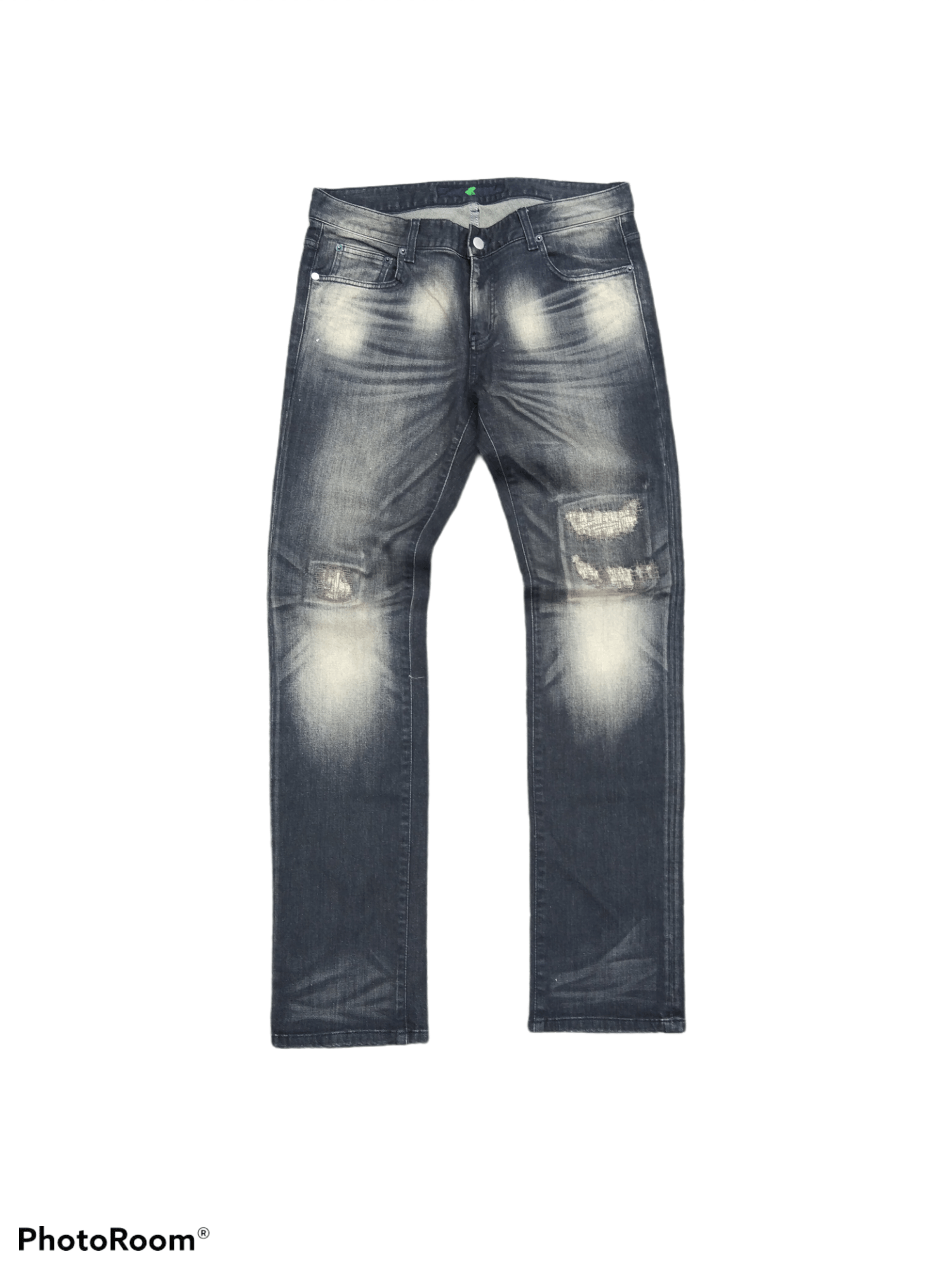 Japanese Brand DiSTRESSED PACTHWORK JAPANESE BRAND WHY PLUSS SEVEN Size US 33 - 1 Thumbnail