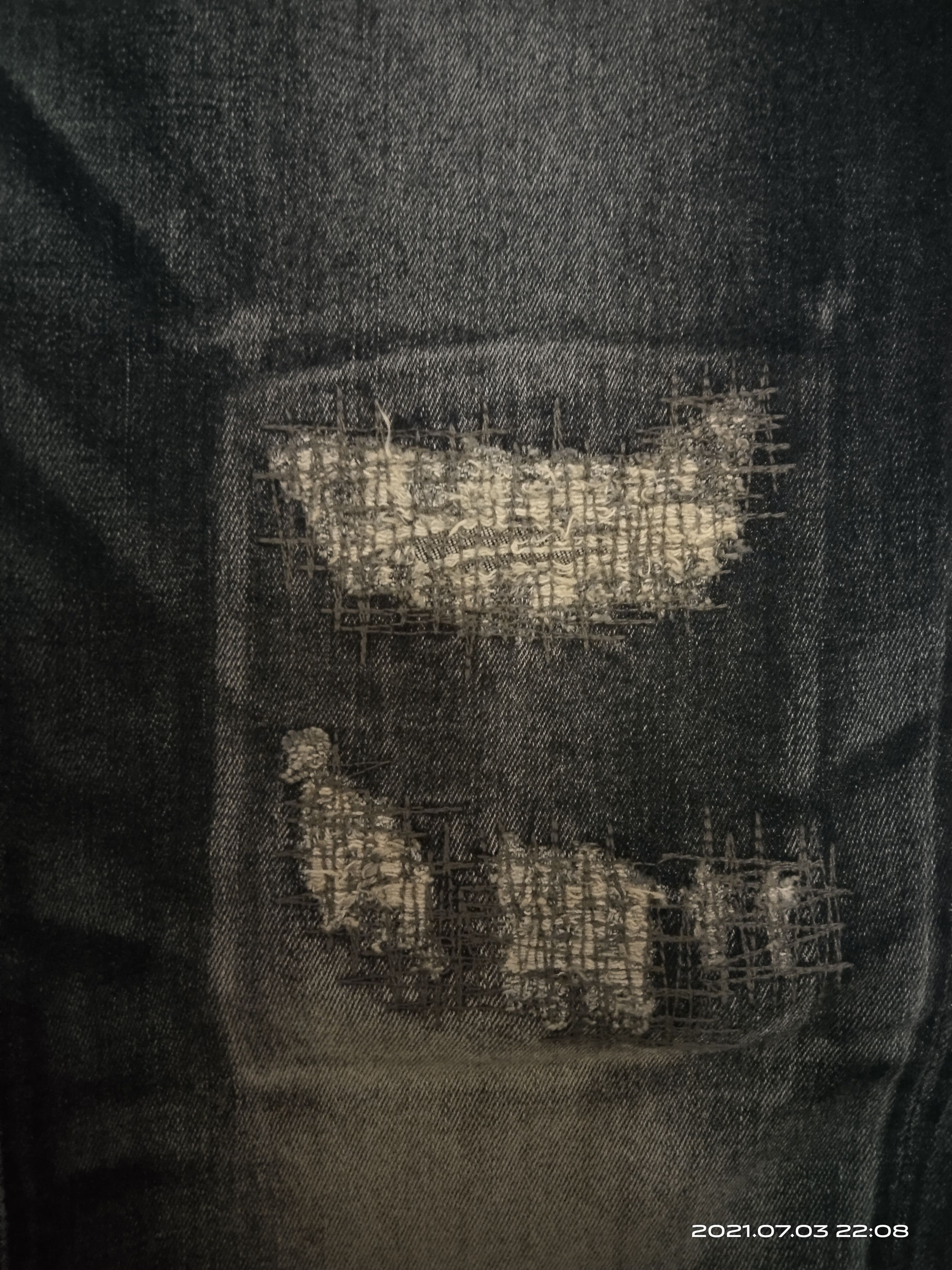 Japanese Brand DiSTRESSED PACTHWORK JAPANESE BRAND WHY PLUSS SEVEN Size US 33 - 6 Thumbnail