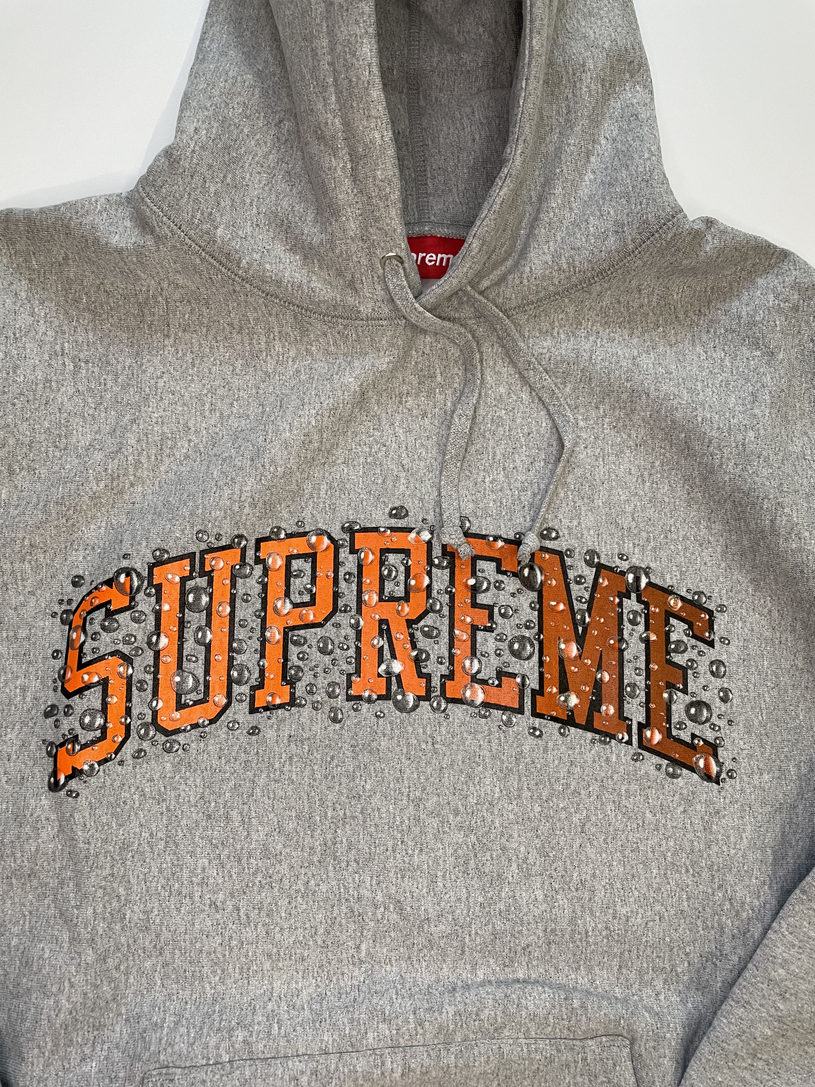 Supreme Supreme Water Arc Hooded Sweatshirt Heather Grey Size US L / EU 52-54 / 3 - 3 Thumbnail