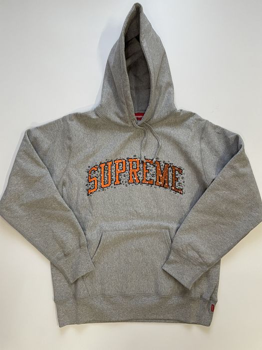 Supreme Supreme Water Arc Hooded Sweatshirt Heather Grey | Grailed