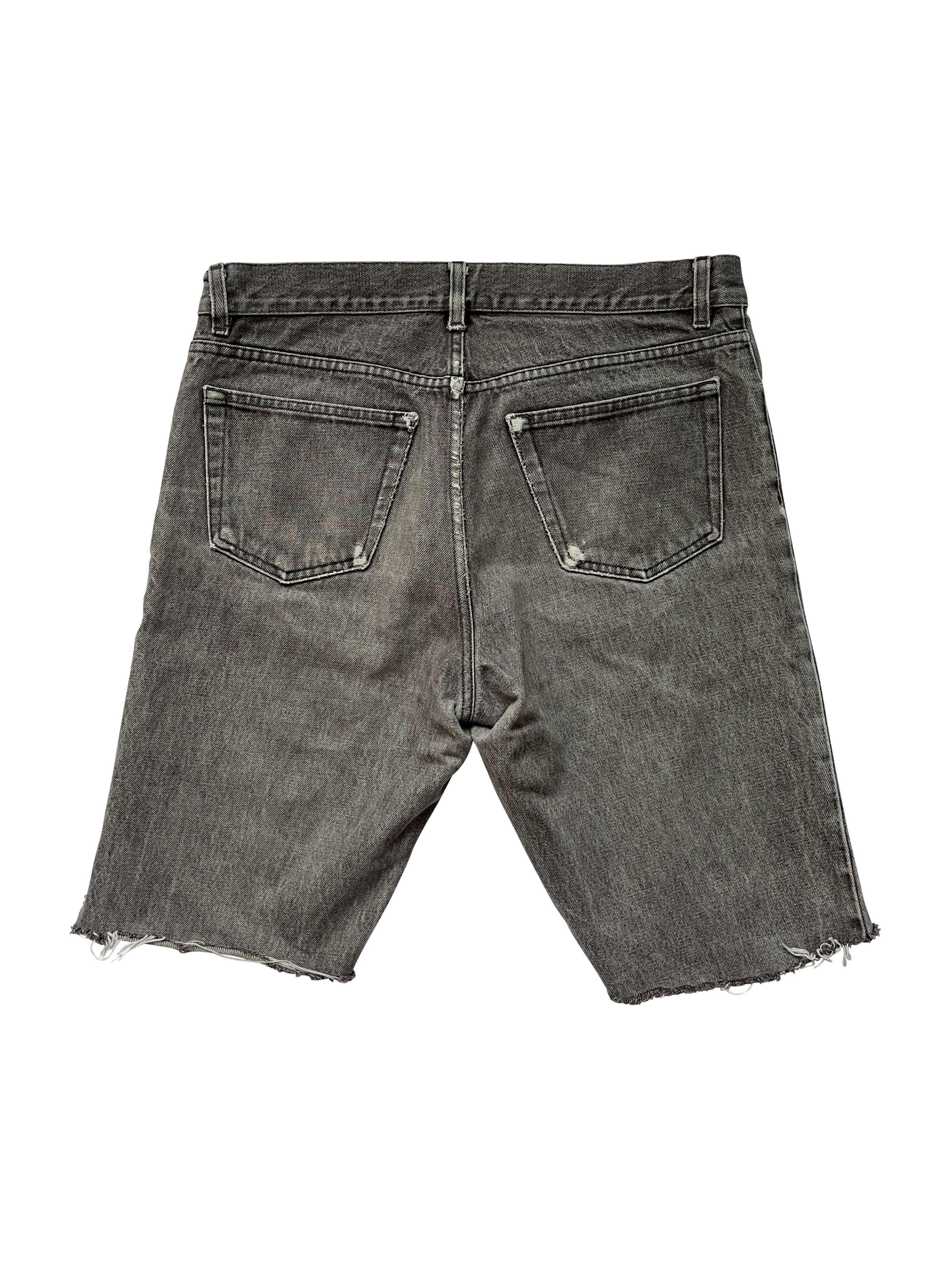 Helmut Lang ⚡️QUICK SALE⚡️Helmut Lang Grey Jeans Denim Shorts Size US 34 / EU 50 - 2 Thumbnail