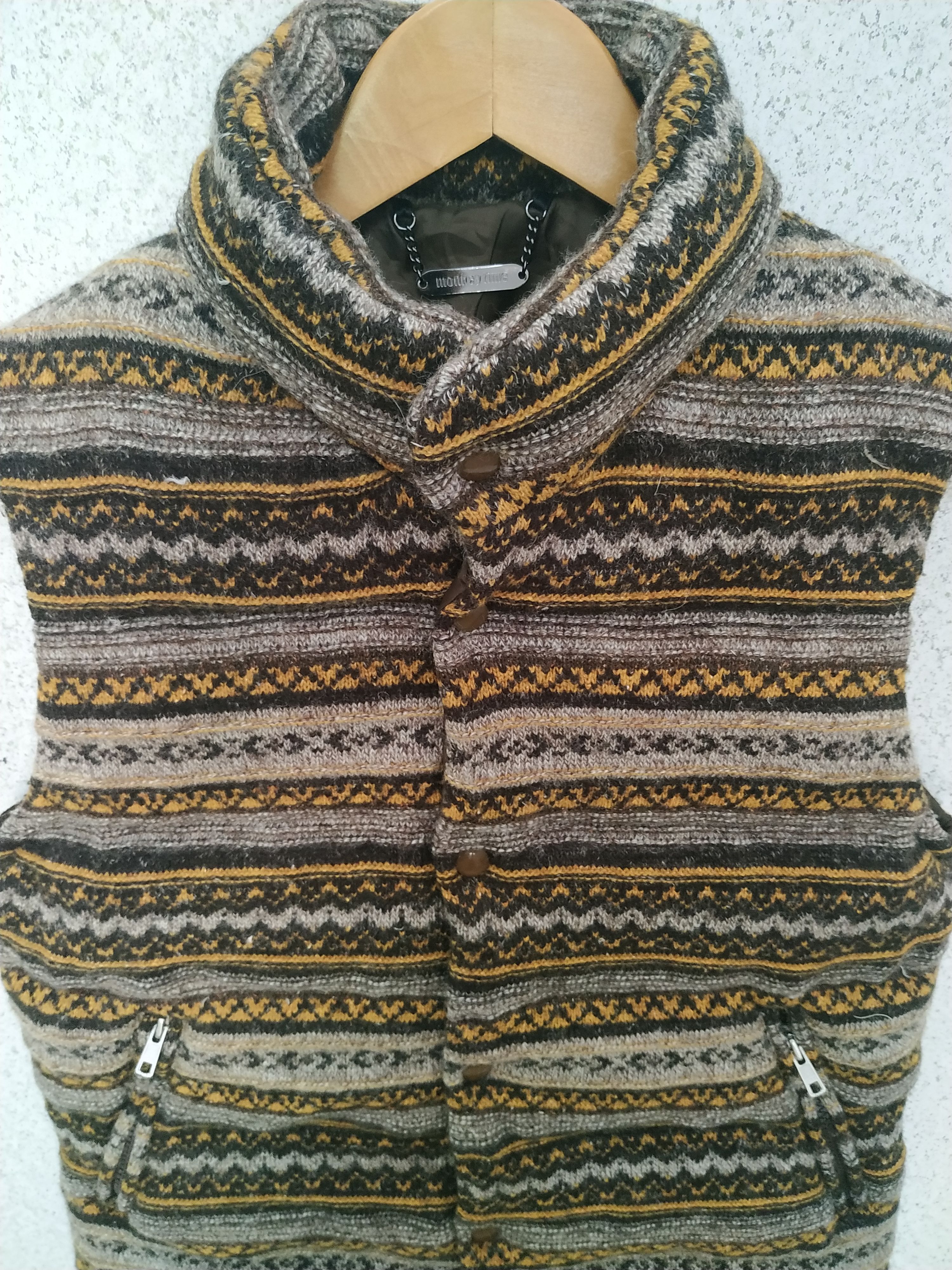 Japanese Brand × United Arrows × monkey time Monkey Time United Arrows Wool Down Vest Jacket Size US M / EU 48-50 / 2 - 3 Thumbnail