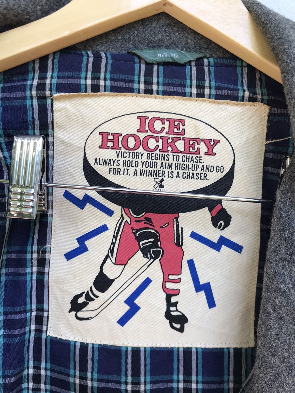 Sports Specialties × Vintage Vintage J & C Staff Ice Hockey Oversize Varsity Jacket Size US L / EU 52-54 / 3 - 18 Thumbnail
