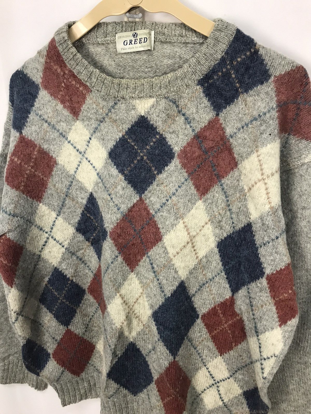 Japanese Brand × Vintage Vintage wool knit sweatshirt by greed Size US M / EU 48-50 / 2 - 5 Thumbnail
