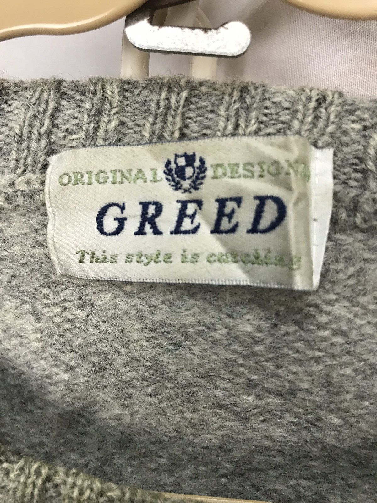 Japanese Brand × Vintage Vintage wool knit sweatshirt by greed Size US M / EU 48-50 / 2 - 3 Thumbnail