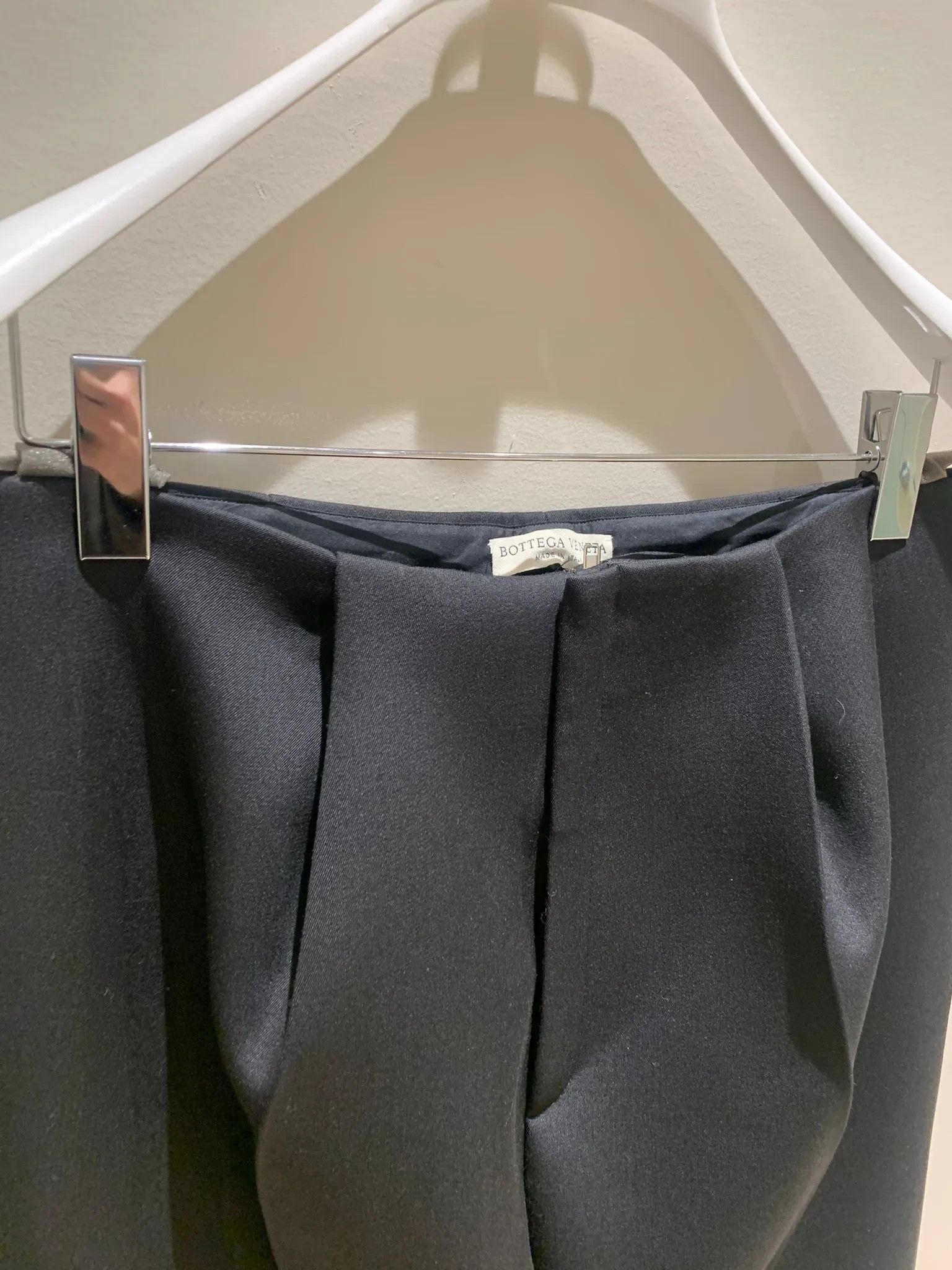 Bottega Veneta Pants Double Compact Wool in Black | Grailed