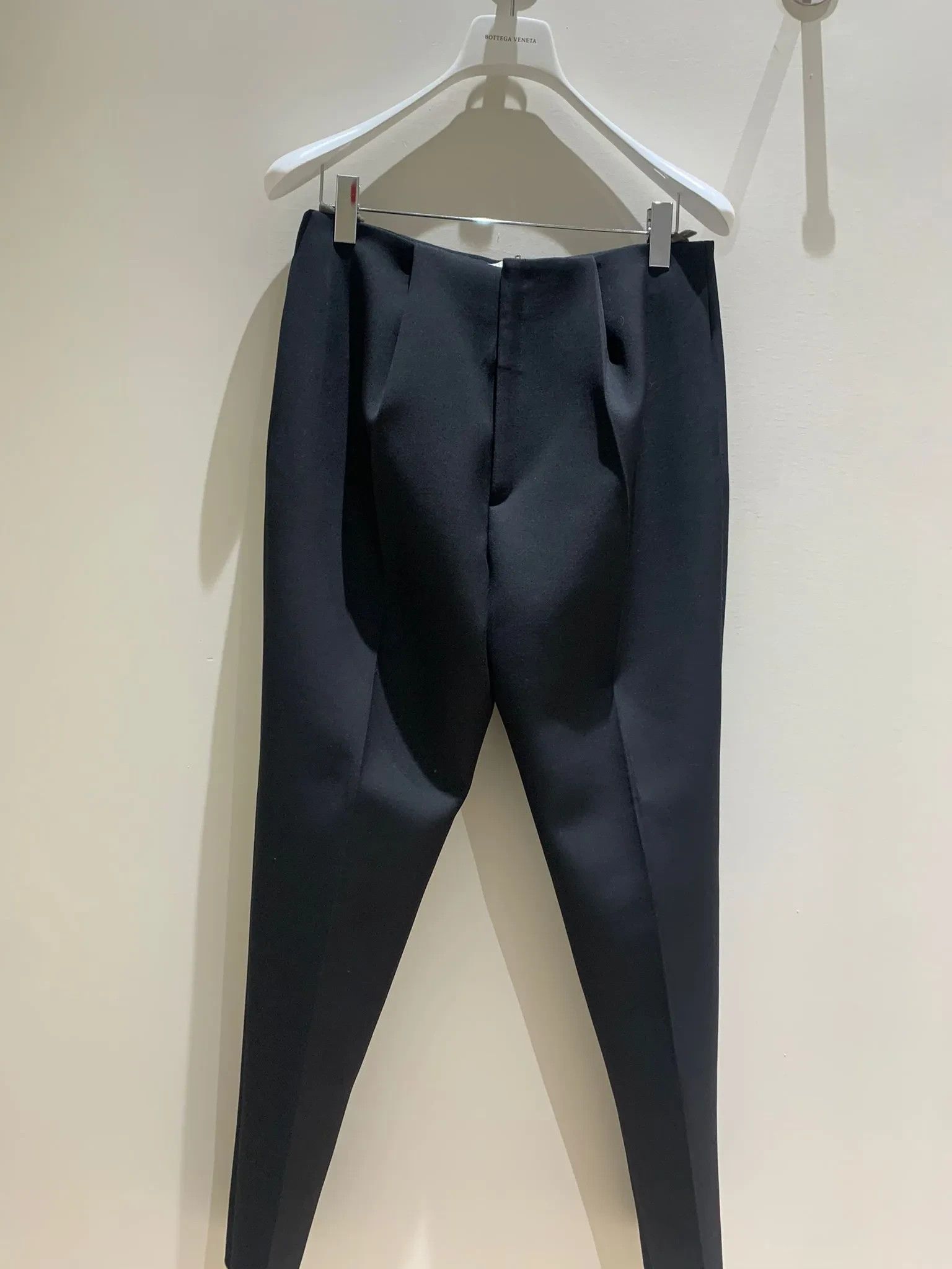 Bottega Veneta Pants Double Compact Wool in Black | Grailed