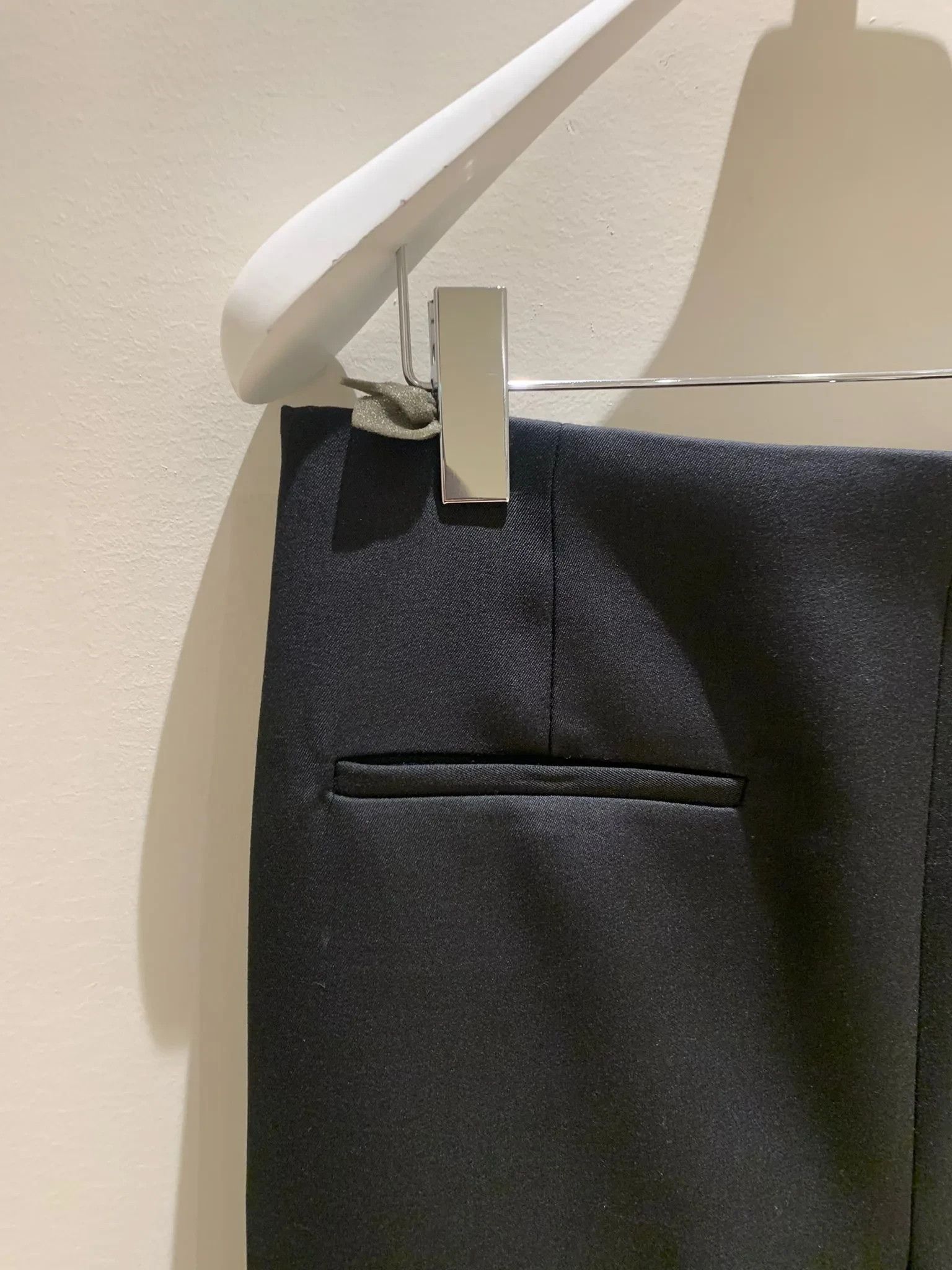Bottega Veneta Pants Double Compact Wool in Black | Grailed
