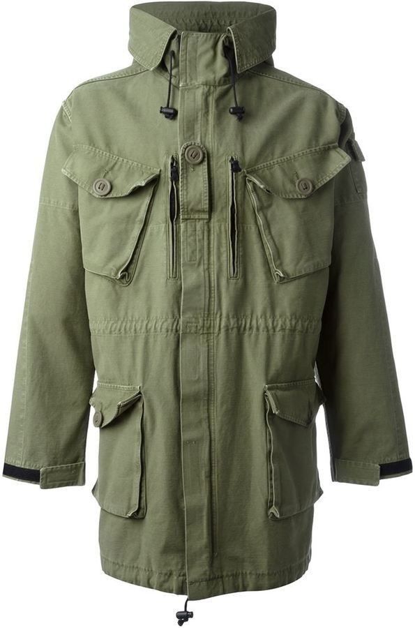 Faith Connexion Oversized Hooded Military Parka Jacket