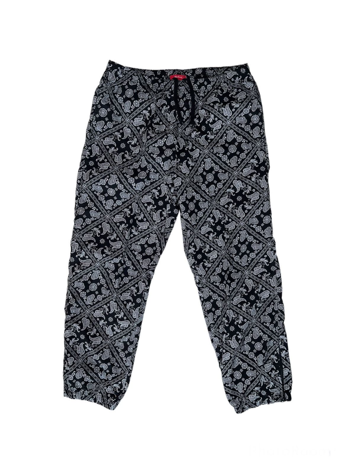 日本最大の Supreme Supreme Bandana Track Men 腰果花裤子403.00 Pant Bandana S パンツ