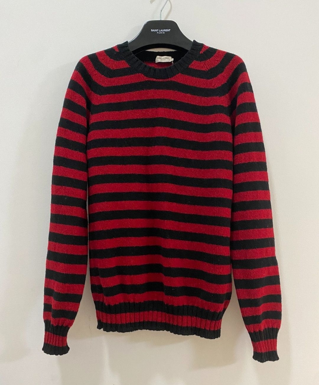 Saint Laurent Black and red striped sweater