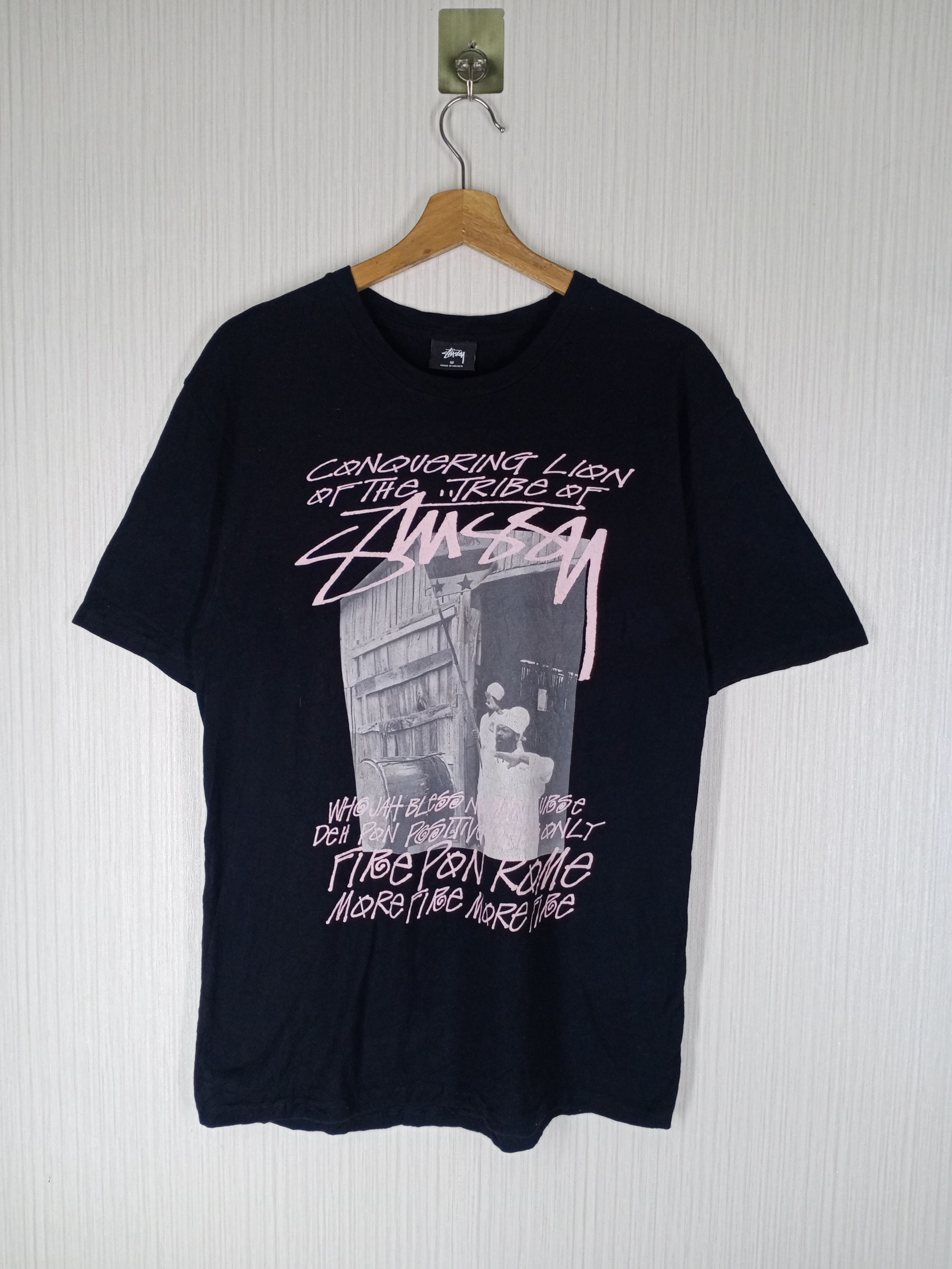 Stussy × Vintage Conquering Lion Of The Tribe Of Stussy Tee Size US M / EU 48-50 / 2 - 2 Thumbnail