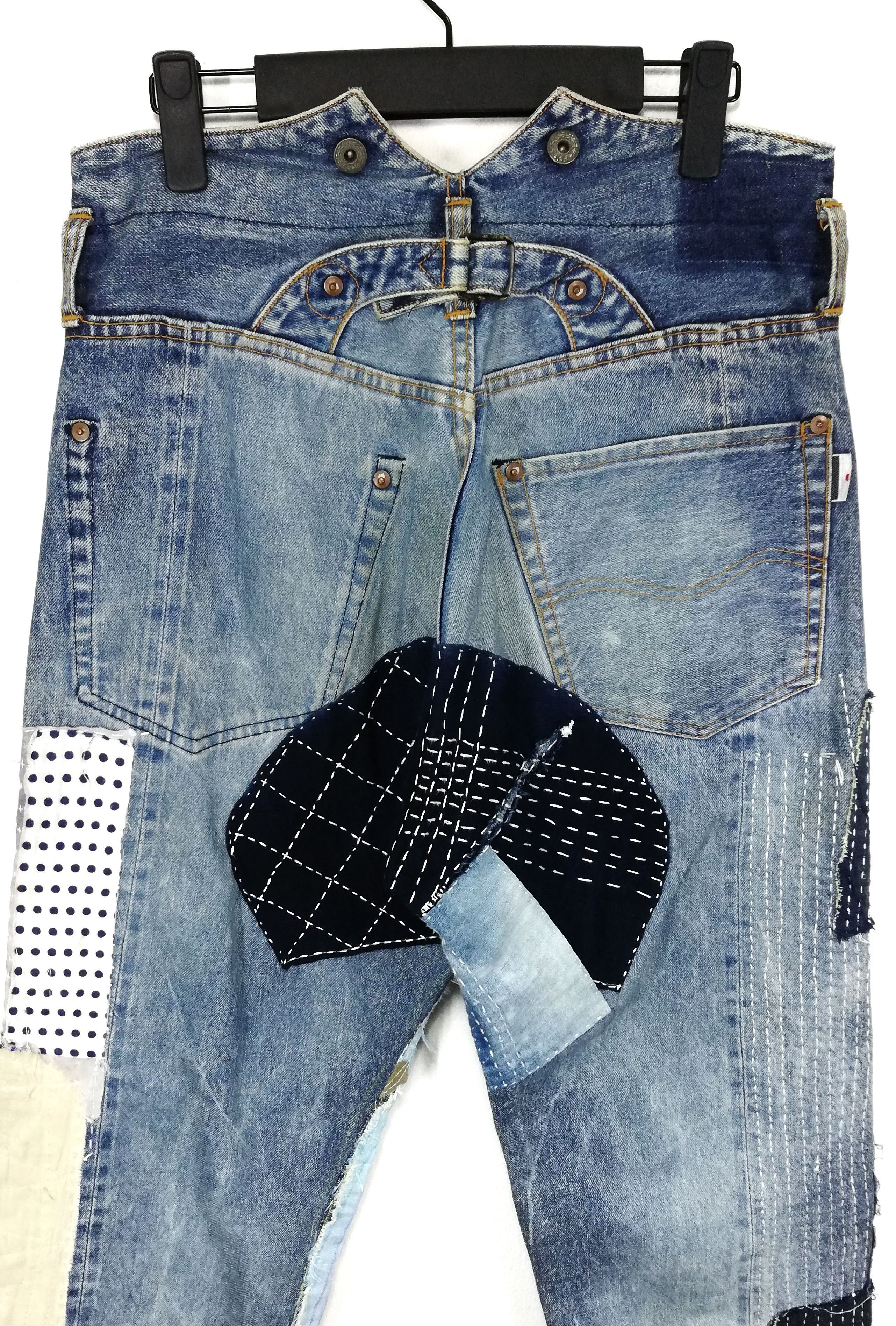Studio D'Artisan 🔥DOPE🇯🇵 ICONIC Reconstume Okabilly Boro Patchwork Buckle Size US 30 / EU 46 - 17 Thumbnail