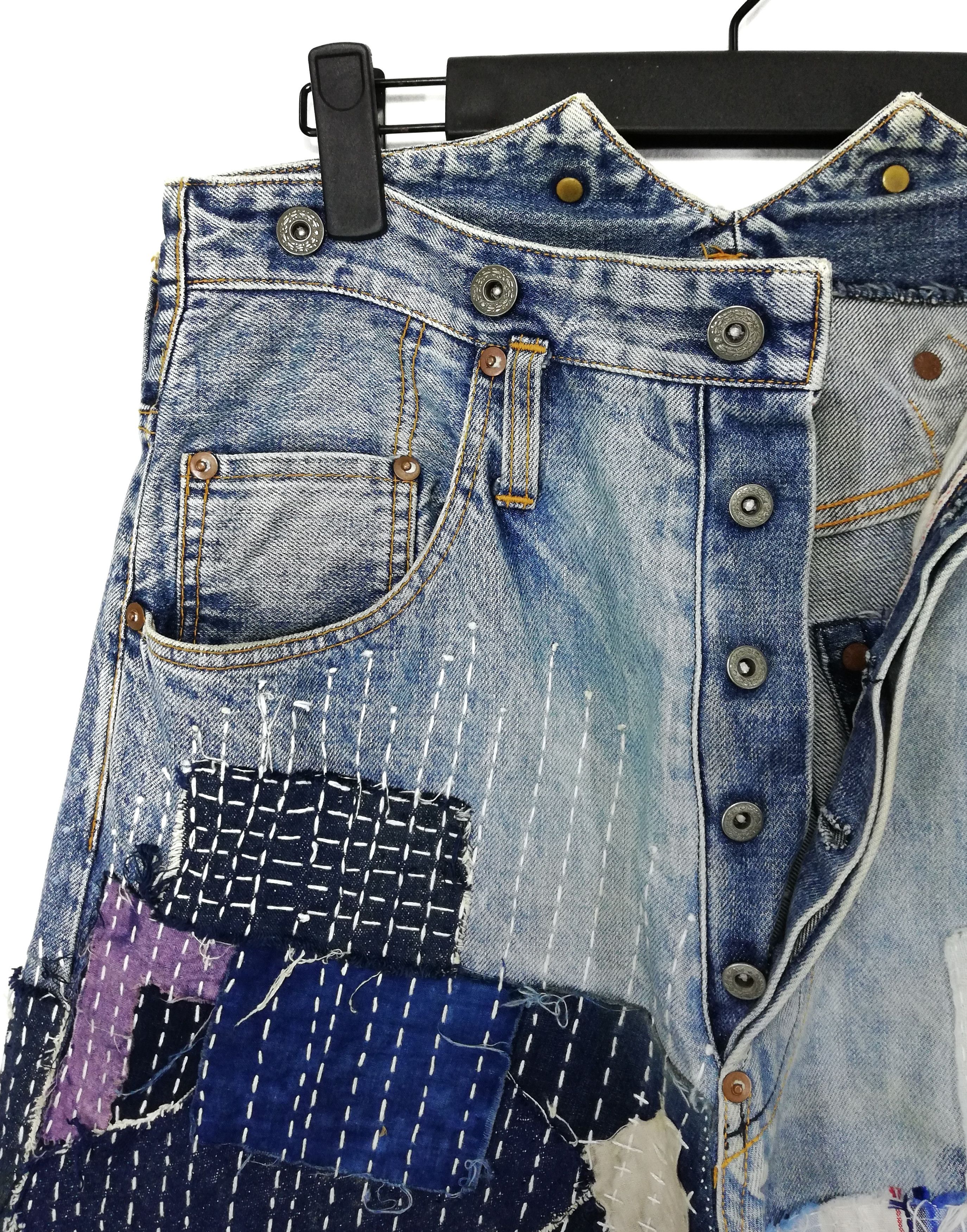 Studio D'Artisan 🔥DOPE🇯🇵 ICONIC Reconstume Okabilly Boro Patchwork Buckle Size US 30 / EU 46 - 11 Thumbnail
