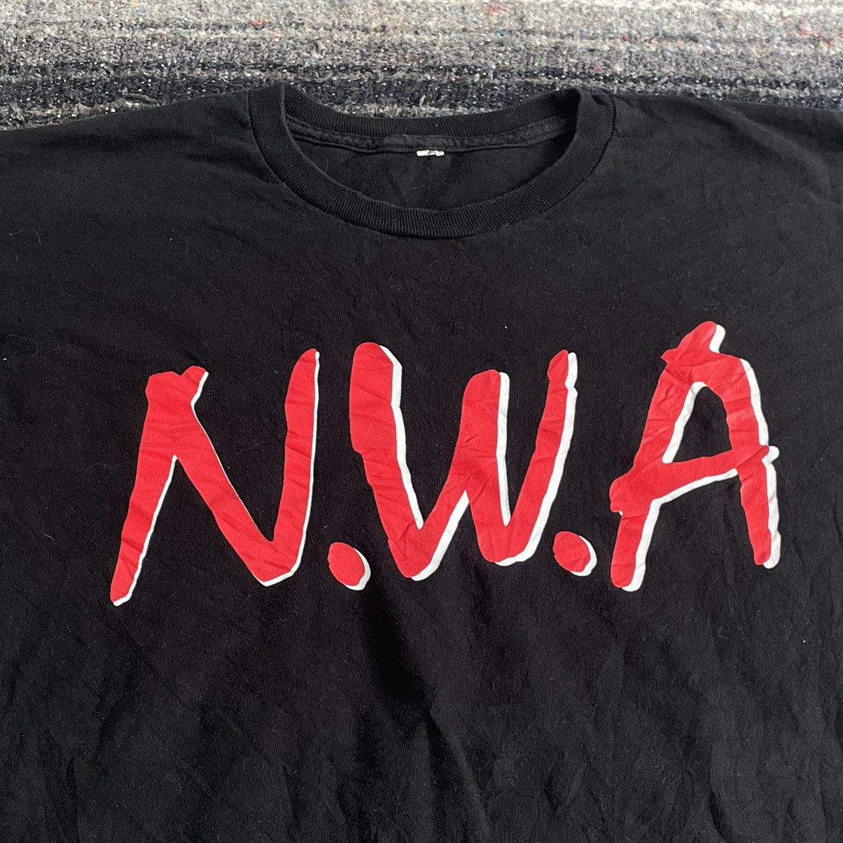 Band Tees × Rap Tees × Vintage NWA Hip Hop Raptee Dr.Dre Snoop Dogg Ice Cube 2Pac Size US L / EU 52-54 / 3 - 2 Thumbnail