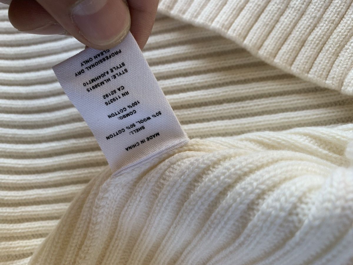Helmut Lang Mixed Rib Crewneck in Ecru Size US M / EU 48-50 / 2 - 11 Thumbnail