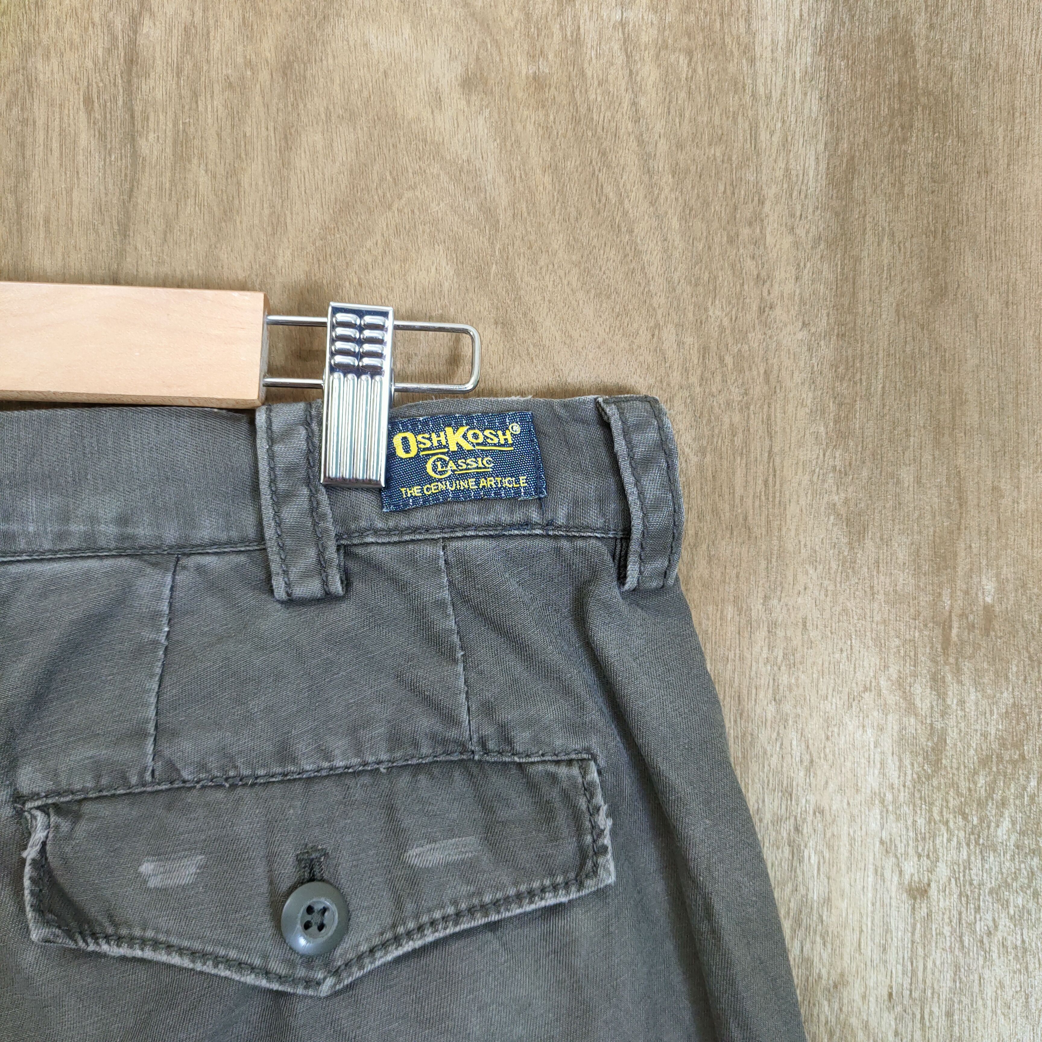 Japanese Brand VINTAGE OSHKOSH FADED BROWN CARGO PANTS Size US 34 / EU 50 - 11 Thumbnail