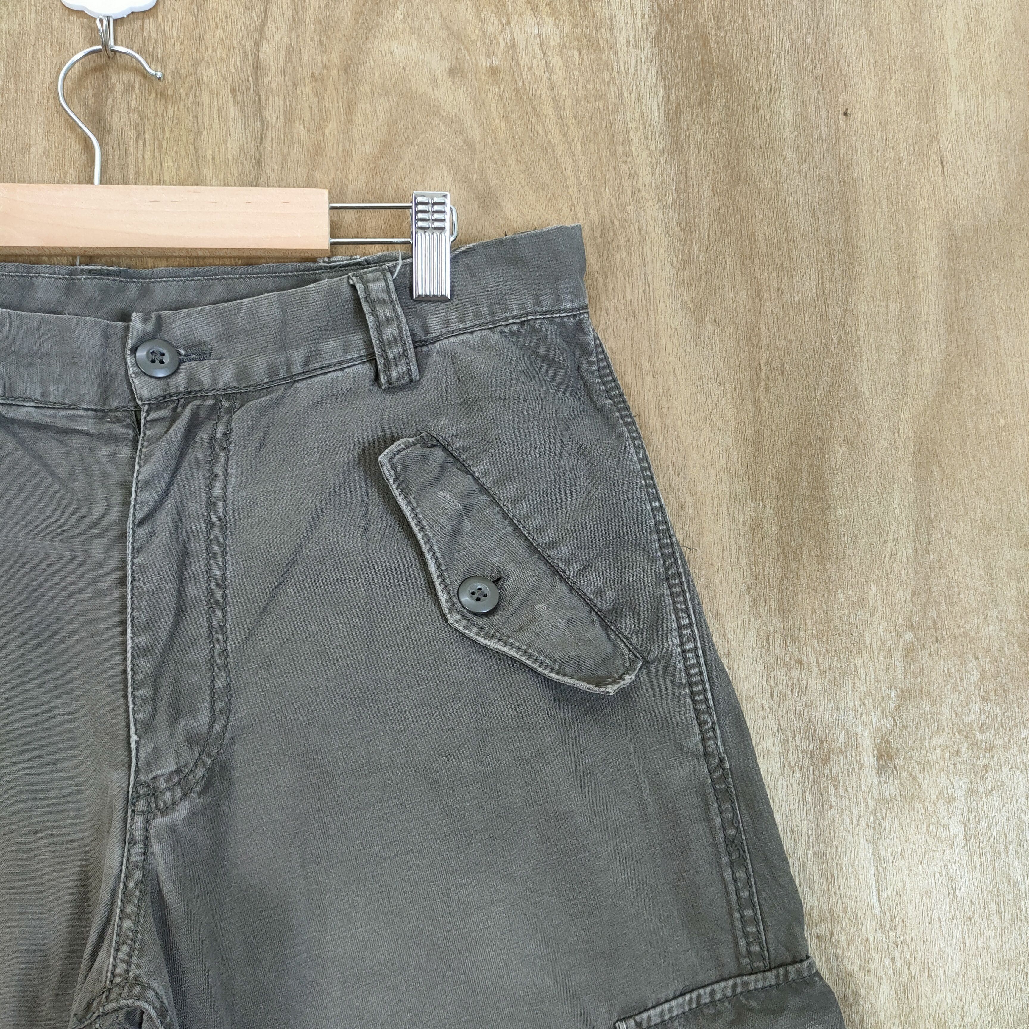 Japanese Brand VINTAGE OSHKOSH FADED BROWN CARGO PANTS Size US 34 / EU 50 - 5 Thumbnail