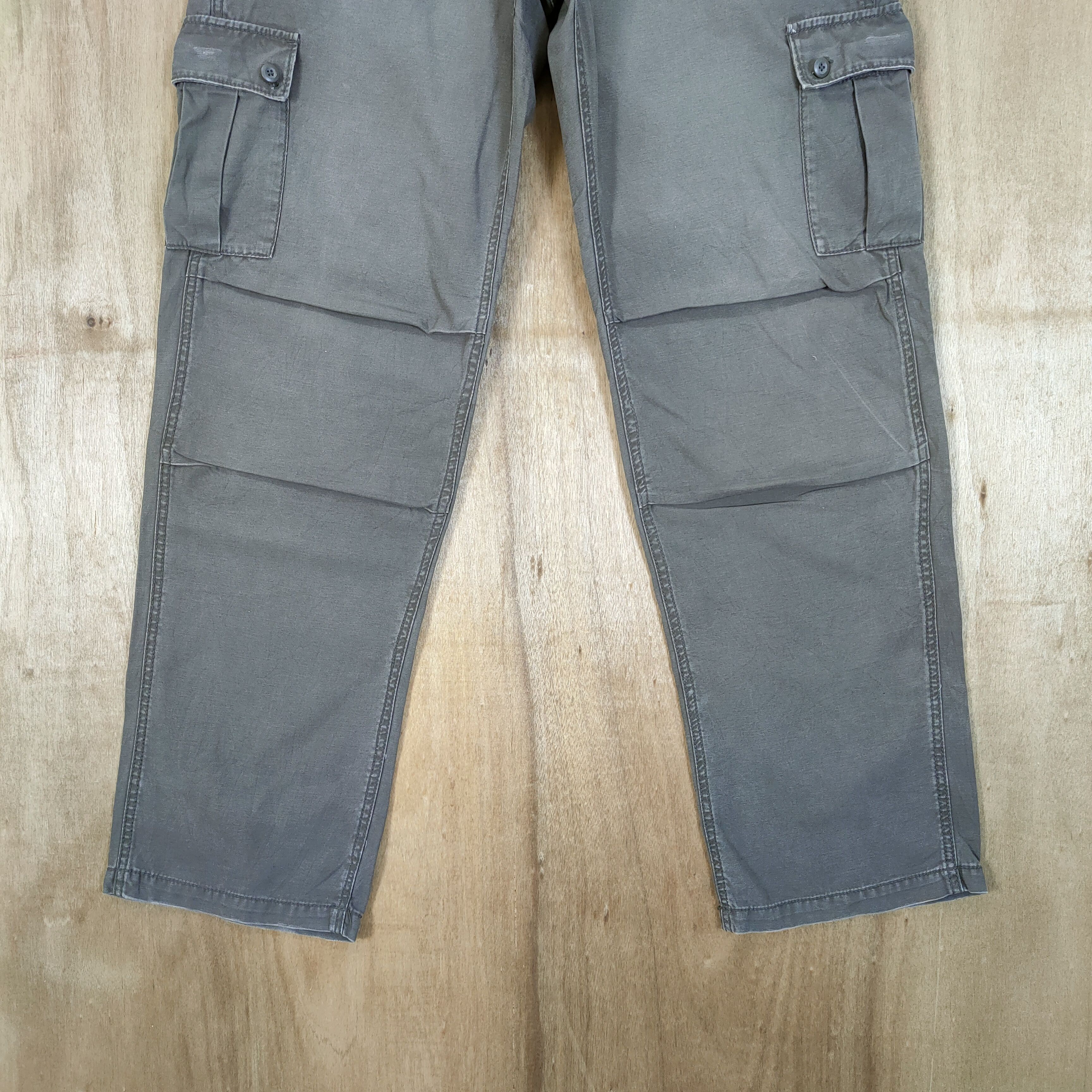 Japanese Brand VINTAGE OSHKOSH FADED BROWN CARGO PANTS Size US 34 / EU 50 - 3 Thumbnail