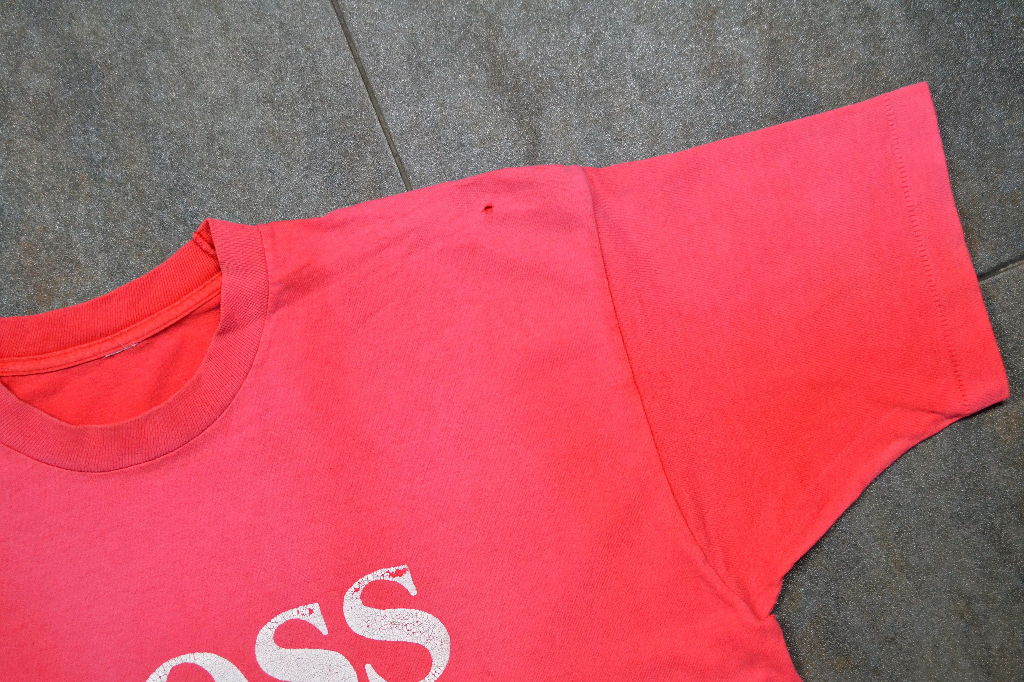 Hugo Boss × Japanese Brand × Vintage Vintage 80s Boss Single Stitched America Sun Faded T-Shirt Size US XL / EU 56 / 4 - 12 Thumbnail