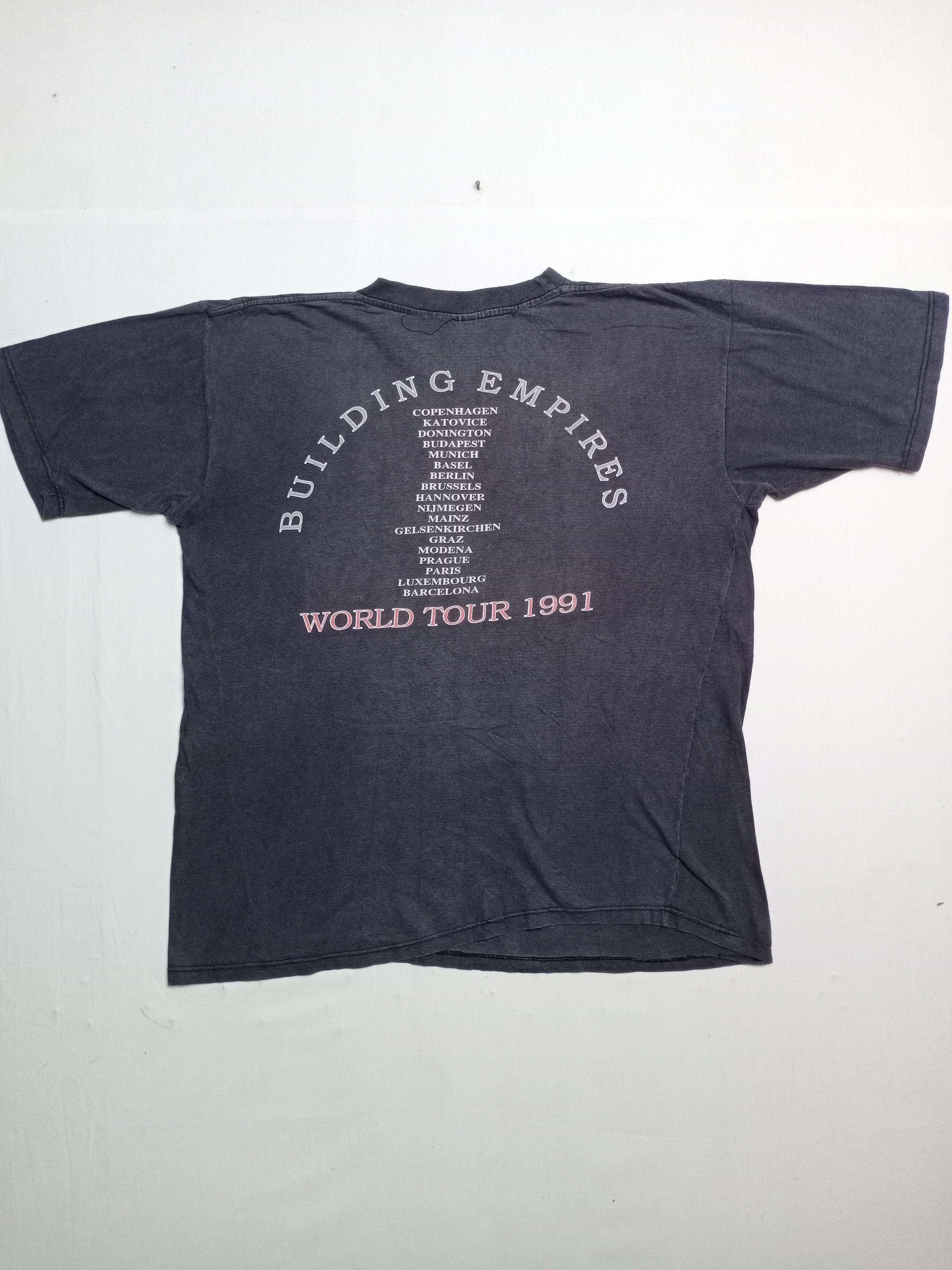 Band Tees × Vintage Vintage Queensryche Pushed Tour 1991 Rock T-shirt Size US XL / EU 56 / 4 - 5 Thumbnail