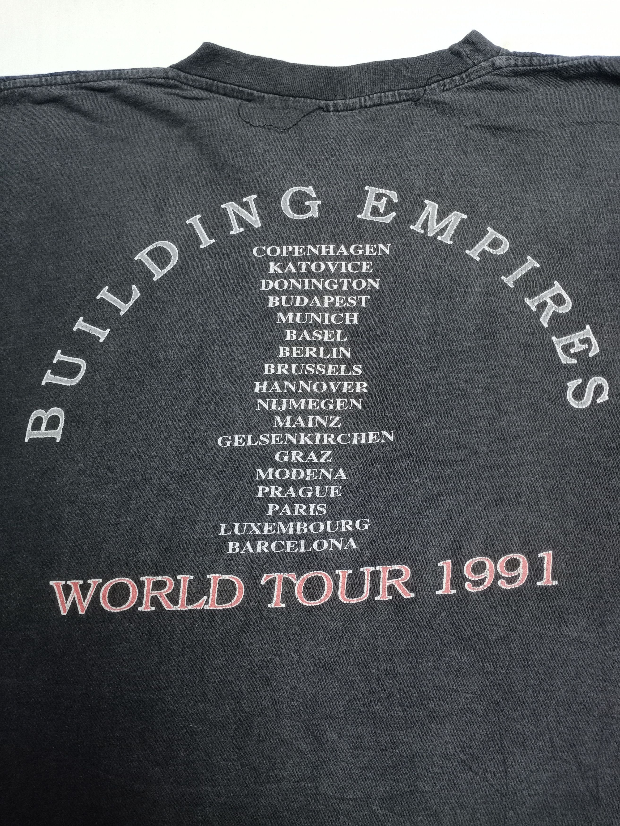 Band Tees × Vintage Vintage Queensryche Pushed Tour 1991 Rock T-shirt Size US XL / EU 56 / 4 - 4 Thumbnail