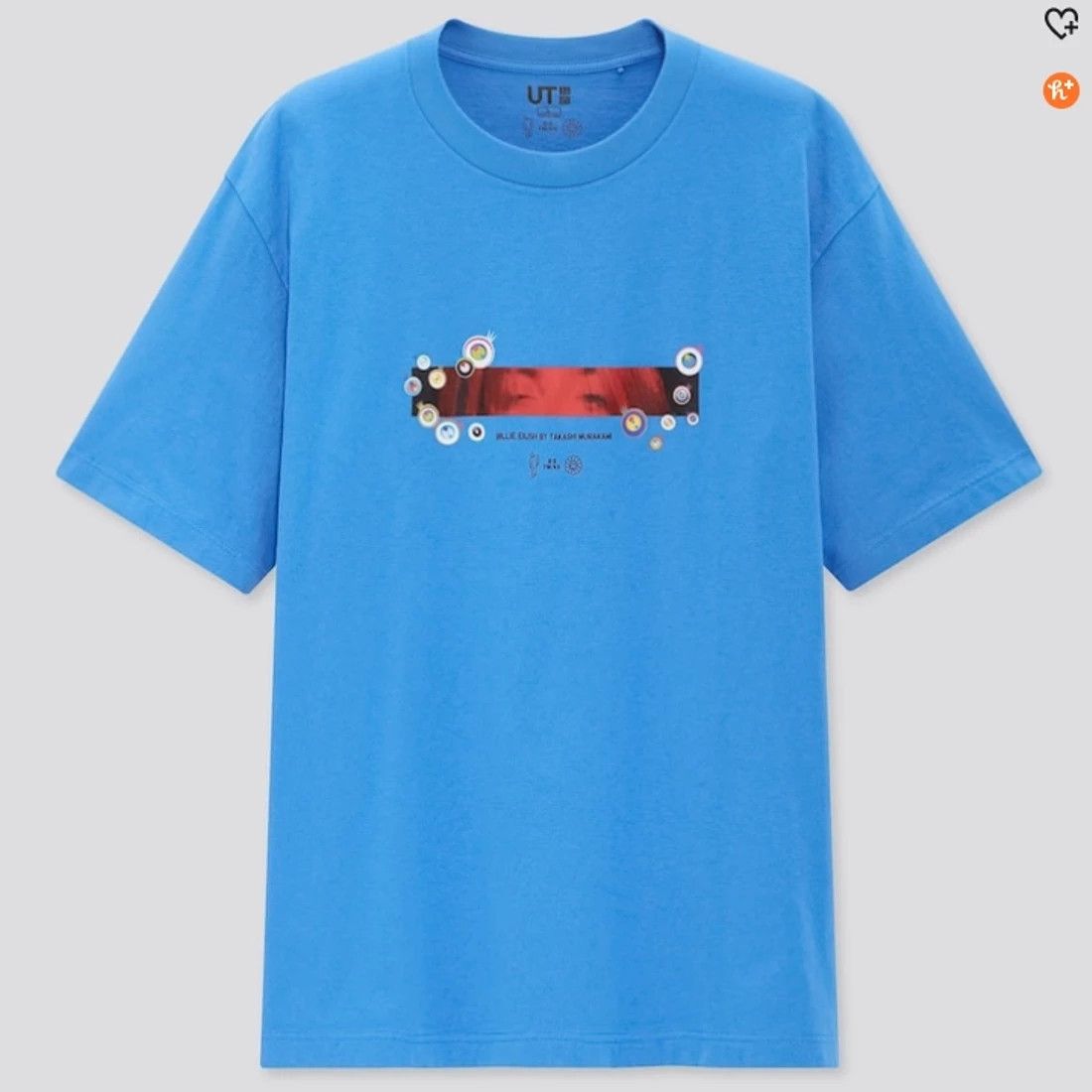 Billie Eilish Large L UNIQLO BILLIE EILISH TAKASHI MURAKAMI BLUE T-SHIRT Size US L / EU 52-54 / 3 - 1 Thumbnail